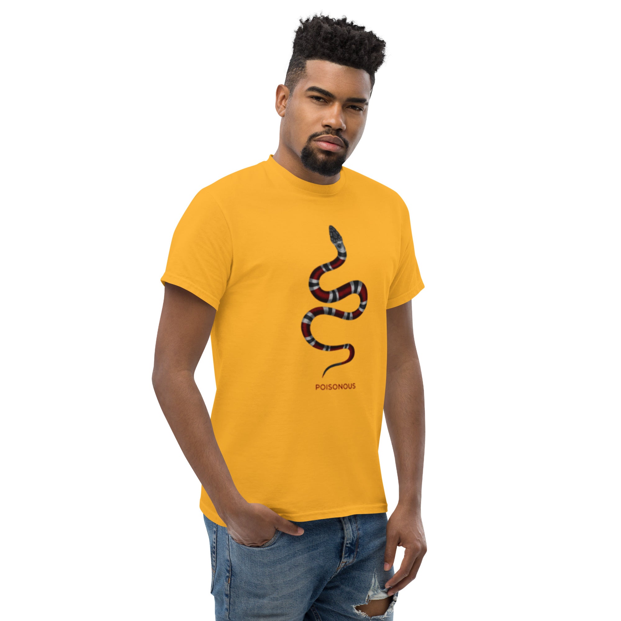 T-Shirt Unisex Stampata 100% Cotone – Confortevole – Design Poisonus-Biiply