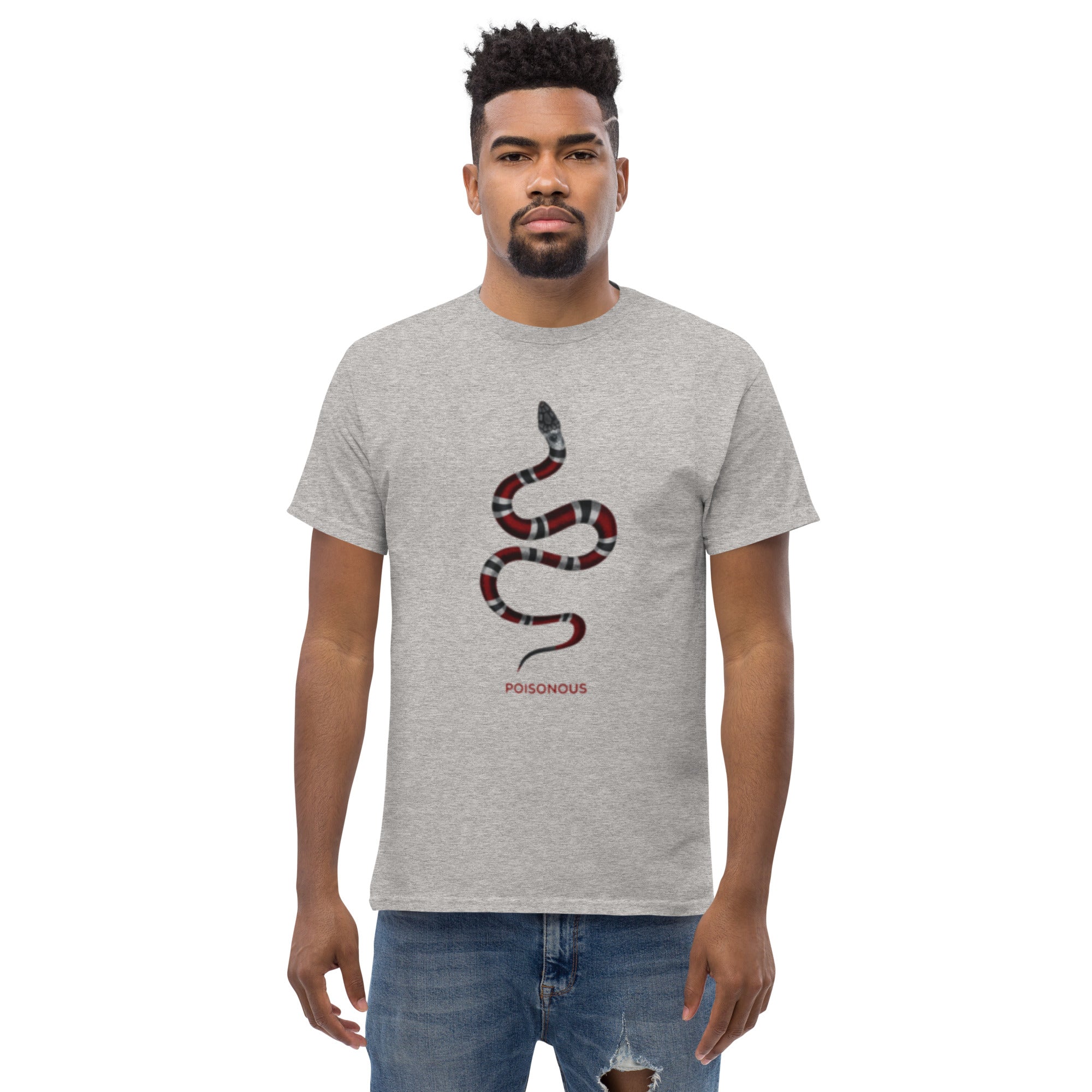 T-Shirt Unisex Stampata 100% Cotone – Confortevole – Design Poisonus-Biiply