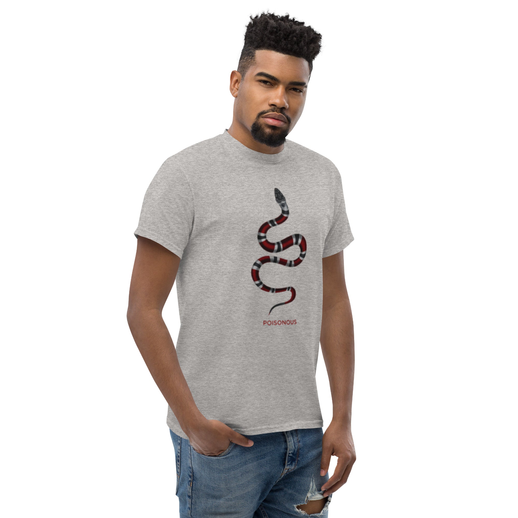 T-Shirt Unisex Stampata 100% Cotone – Confortevole – Design Poisonus-Biiply