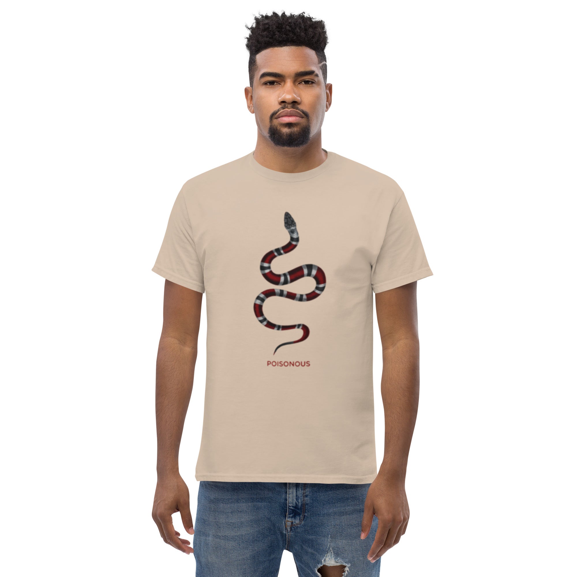 T-Shirt Unisex Stampata 100% Cotone – Confortevole – Design Poisonus-Biiply