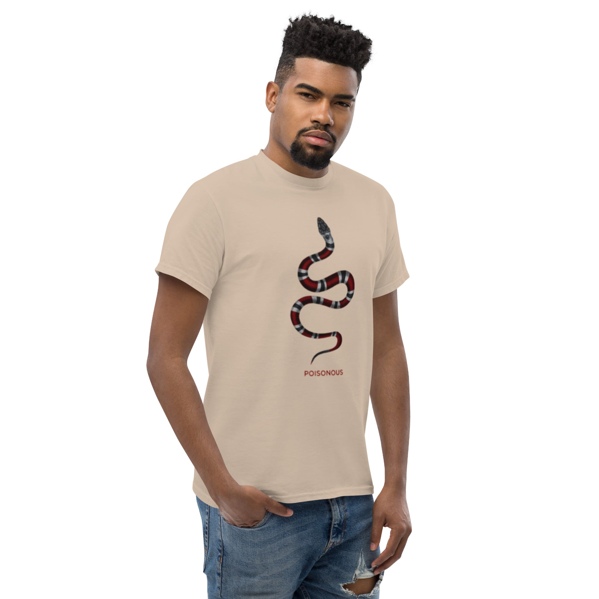 T-Shirt Unisex Stampata 100% Cotone – Confortevole – Design Poisonus-Biiply