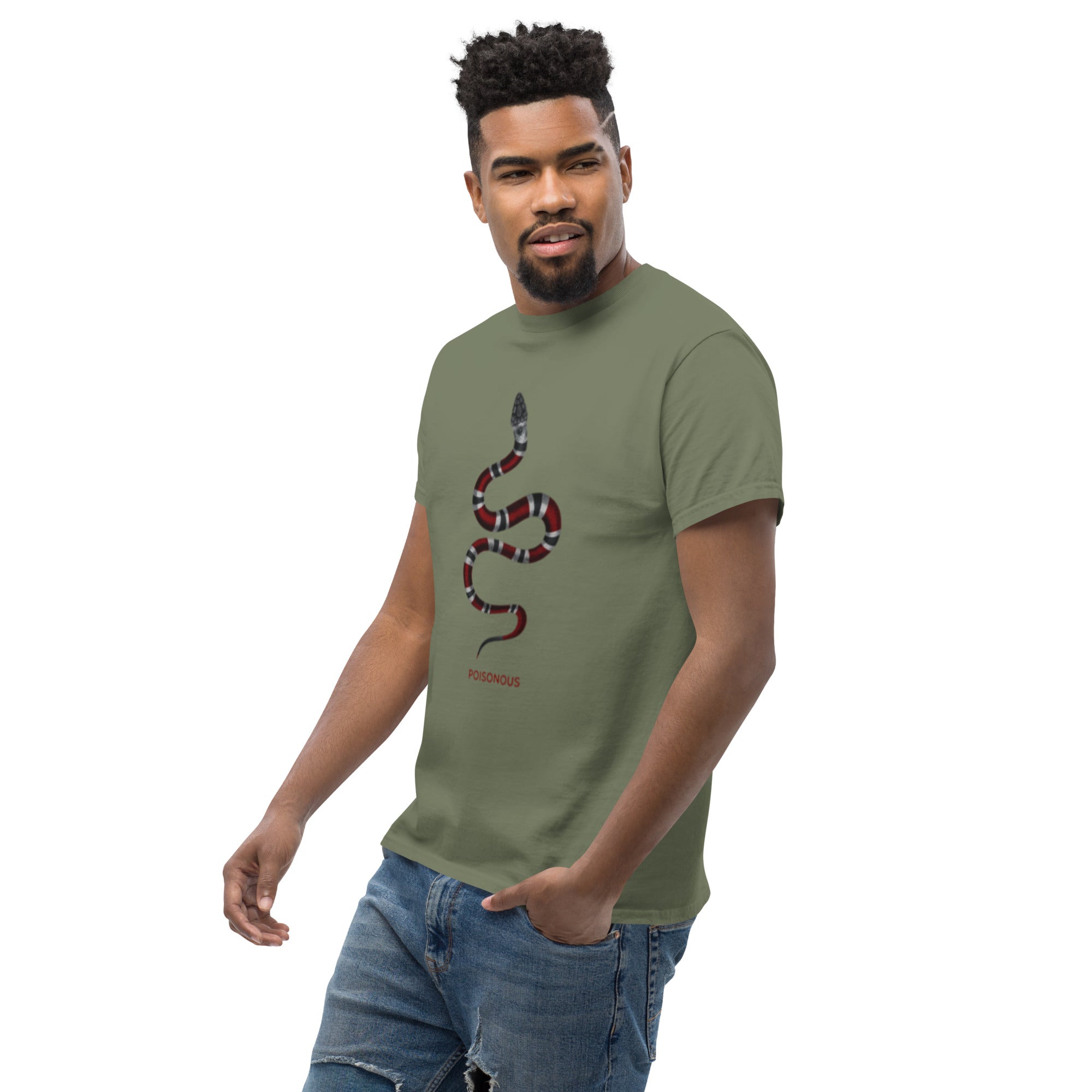 T-Shirt Unisex Stampata 100% Cotone – Confortevole – Design Poisonus-Biiply
