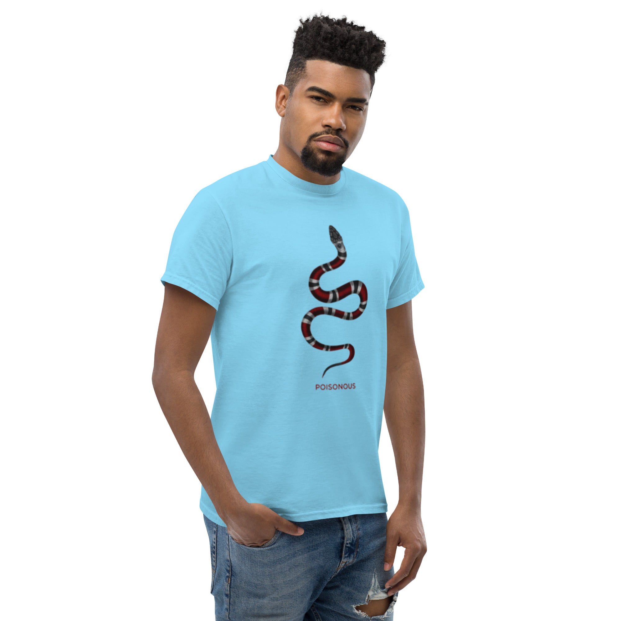 T-Shirt Unisex Stampata 100% Cotone – Confortevole – Design Poisonus-Biiply