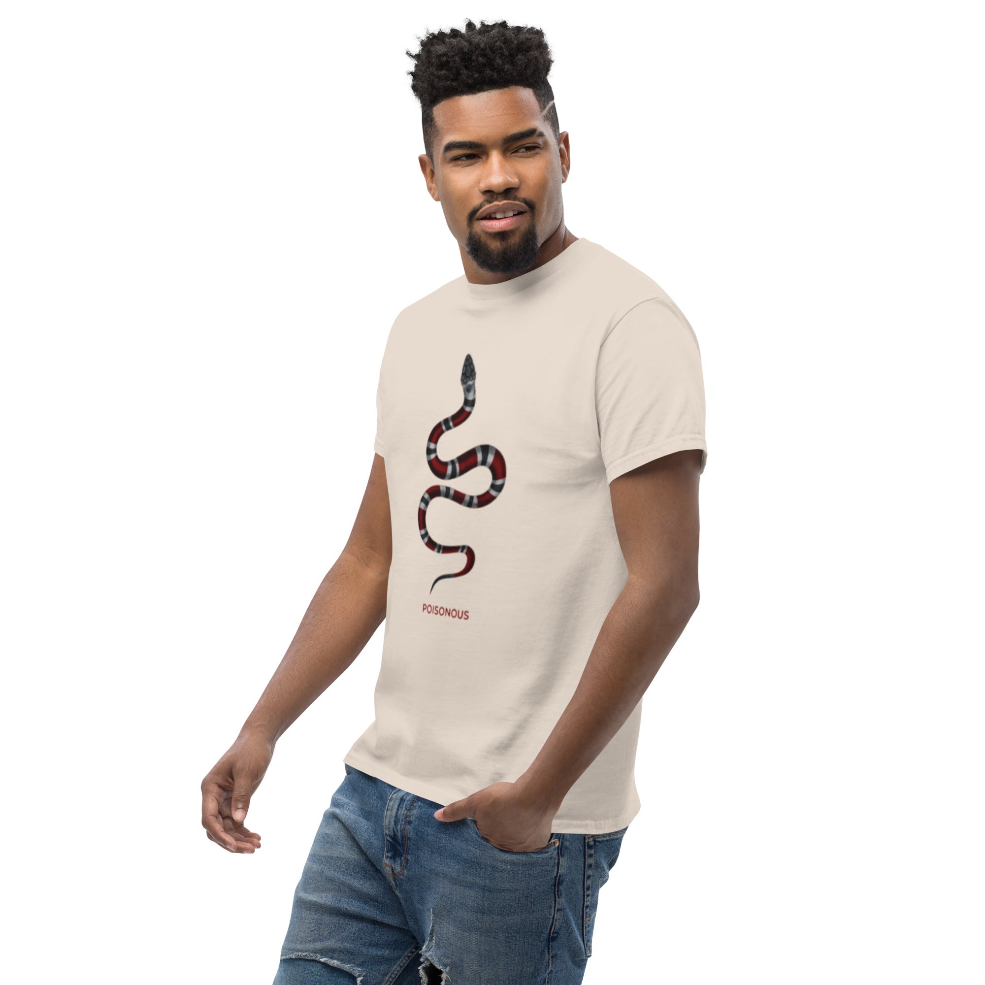 T-Shirt Unisex Stampata 100% Cotone – Confortevole – Design Poisonus-Biiply