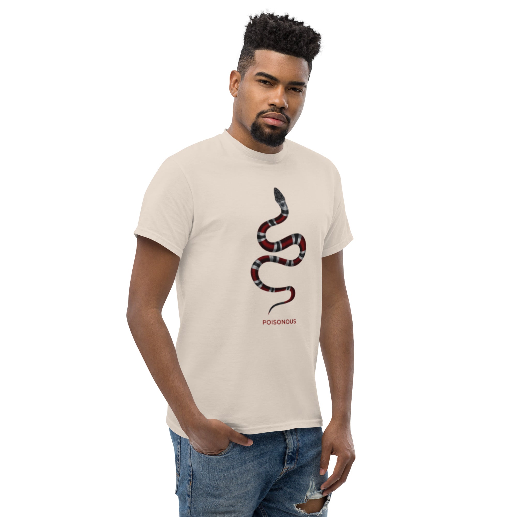 T-Shirt Unisex Stampata 100% Cotone – Confortevole – Design Poisonus-Biiply