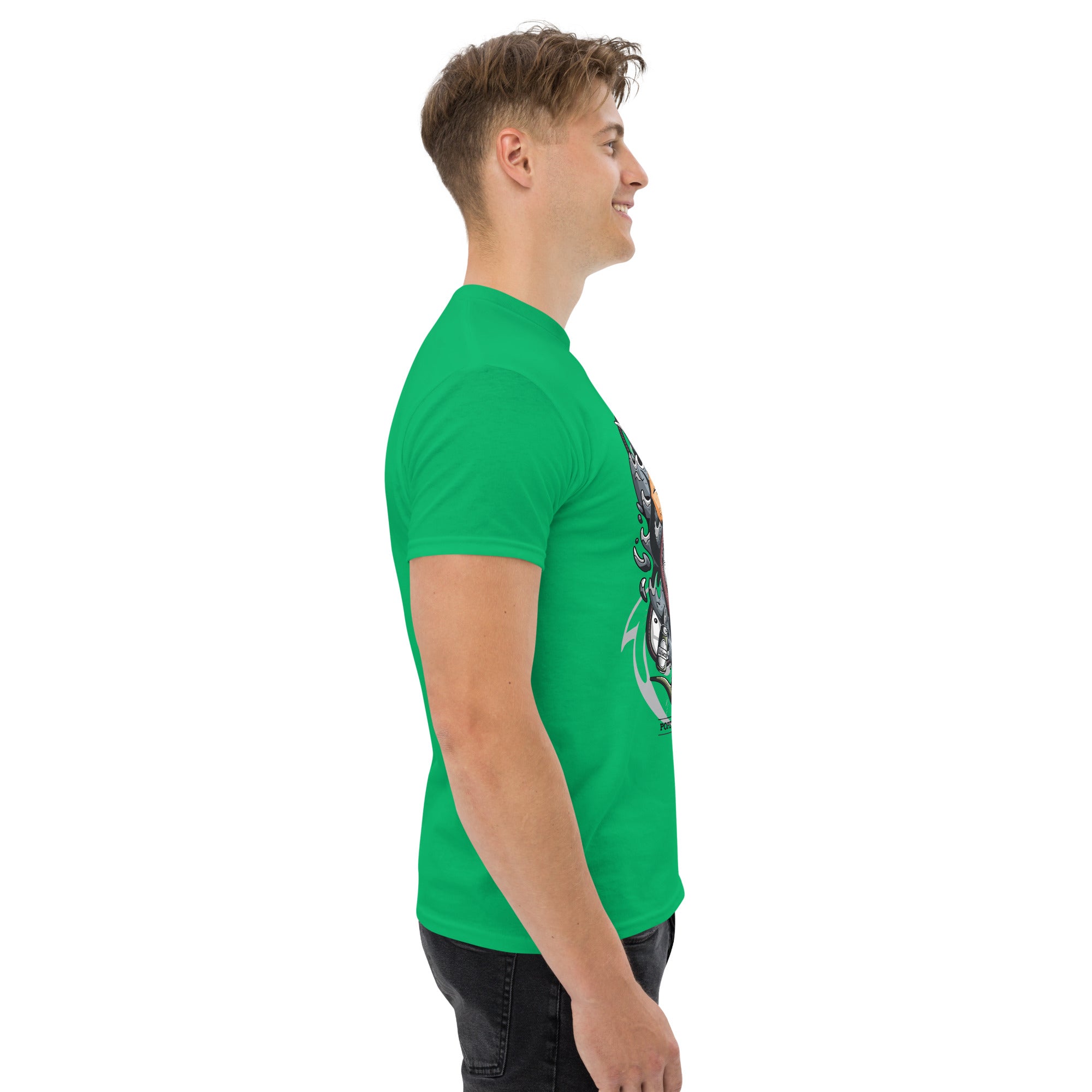 T-Shirt Unisex Stampata 100% Cotone – Confortevole – Design Popeye Vs Kraken-Biiply