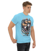 T-Shirt Unisex Stampata 100% Cotone – Confortevole – Design Popeye Vs Kraken-Biiply