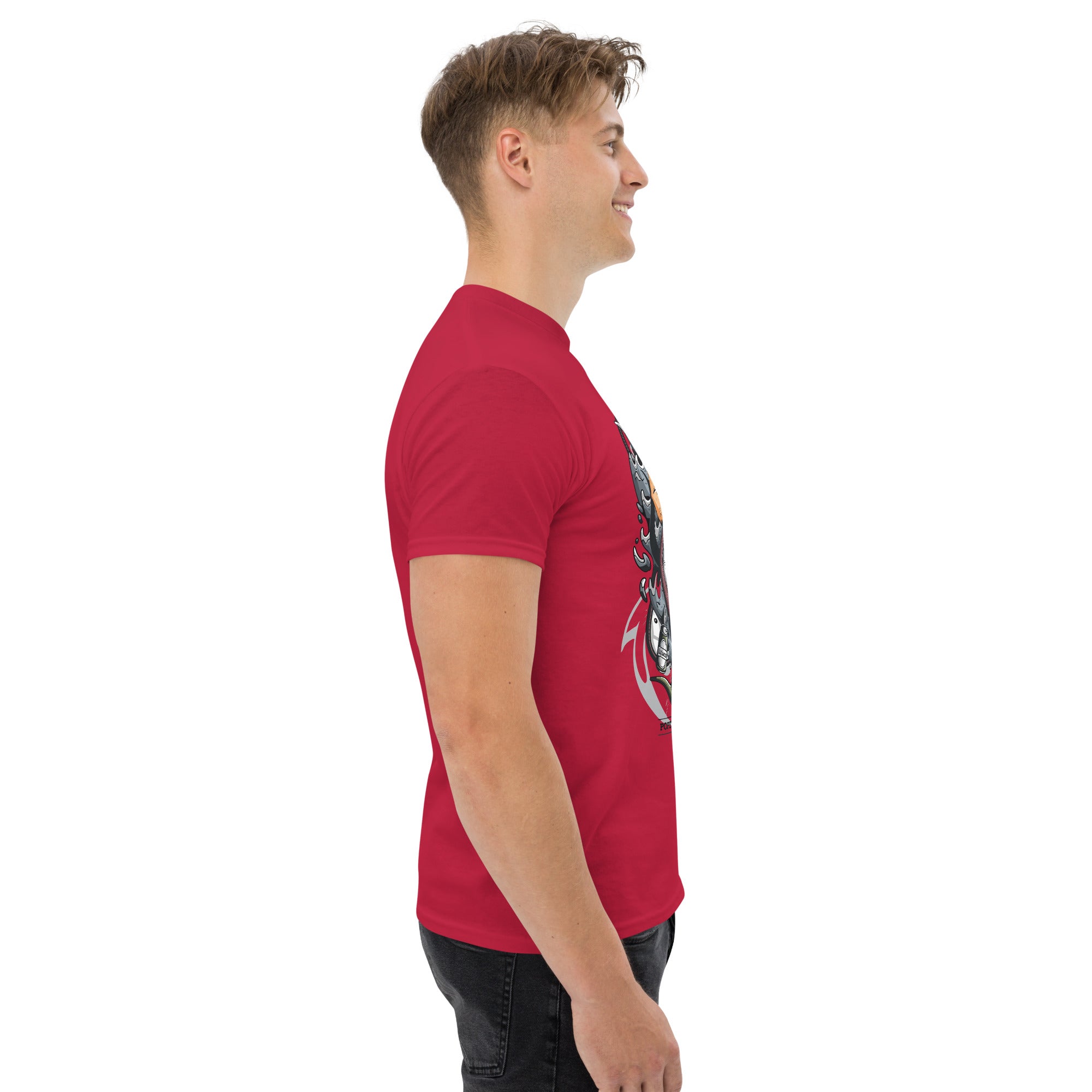 T-Shirt Unisex Stampata 100% Cotone – Confortevole – Design Popeye Vs Kraken-Biiply