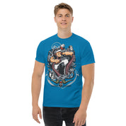 T-Shirt Unisex Stampata 100% Cotone – Confortevole – Design Popeye Vs Kraken-Biiply