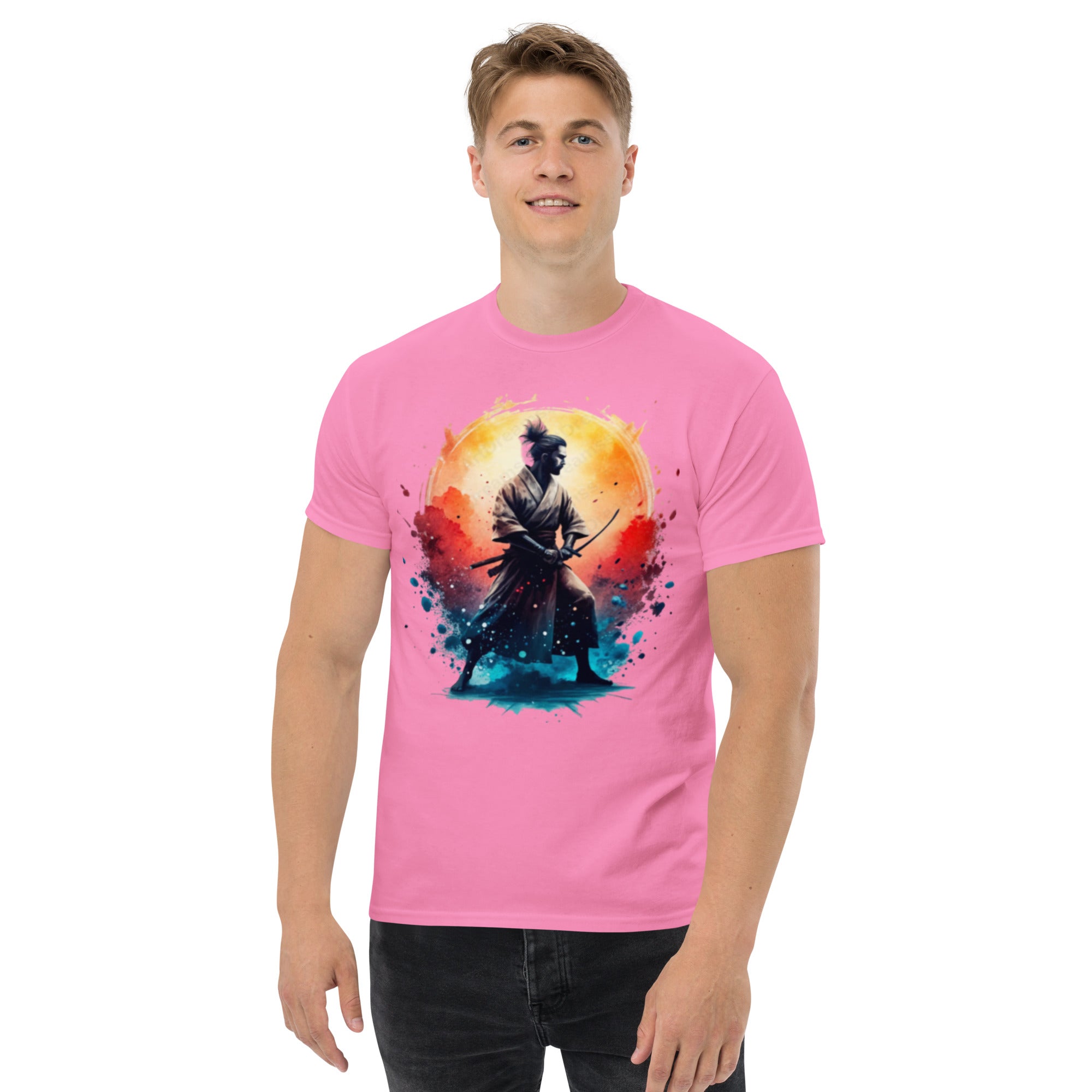 T-Shirt Unisex Stampata 100% Cotone – Confortevole – Design Samurai-Biiply