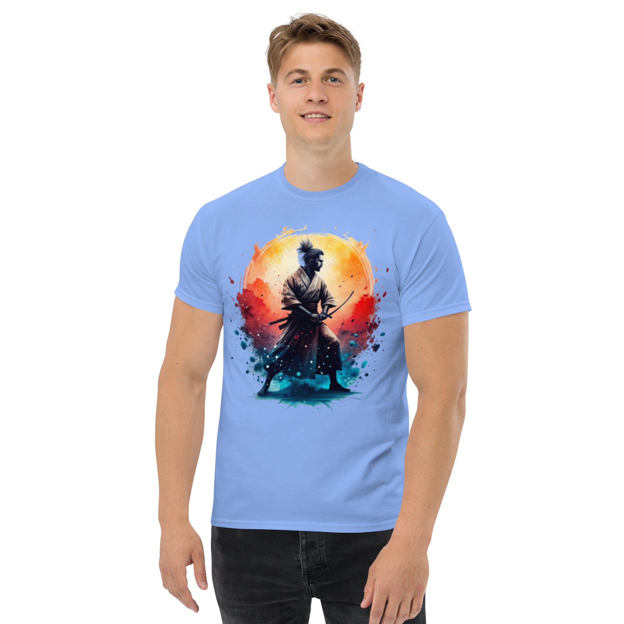 T-Shirt Unisex Stampata 100% Cotone – Confortevole – Design Samurai-Biiply