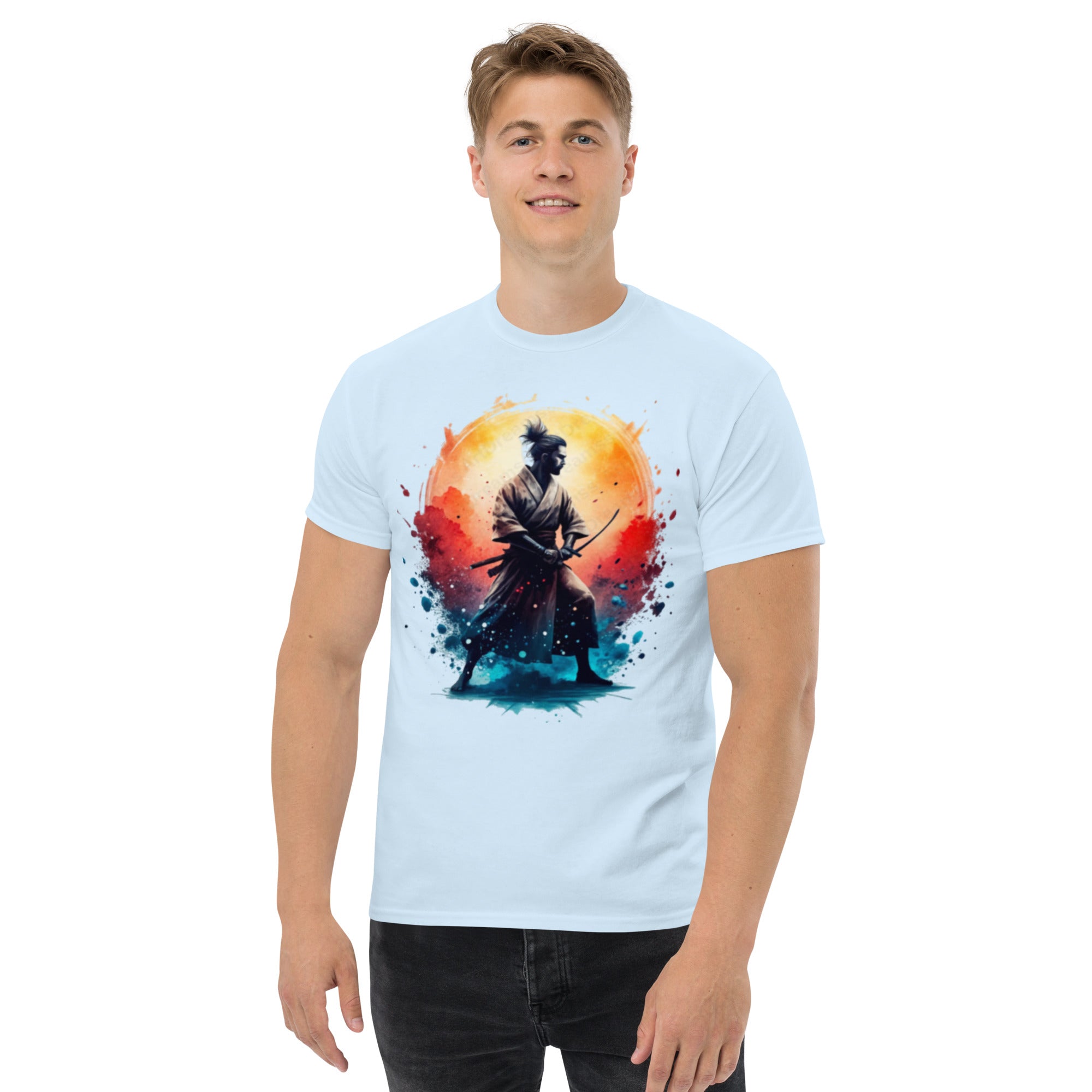 T-Shirt Unisex Stampata 100% Cotone – Confortevole – Design Samurai-Biiply