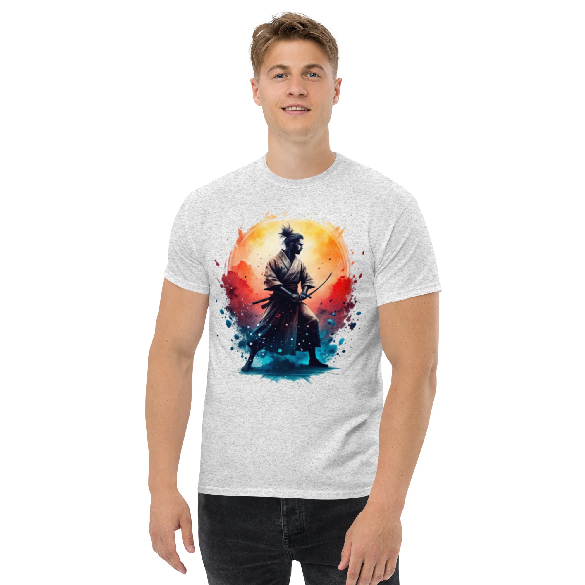 T-Shirt Unisex Stampata 100% Cotone – Confortevole – Design Samurai-Biiply