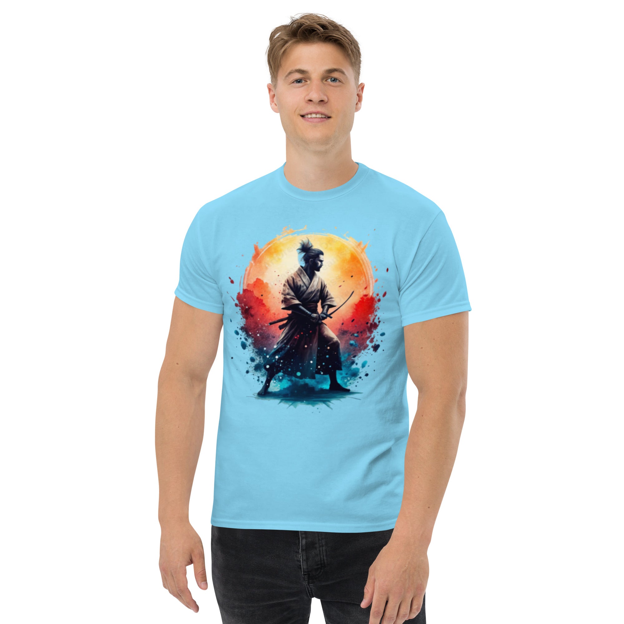 T-Shirt Unisex Stampata 100% Cotone – Confortevole – Design Samurai-Biiply