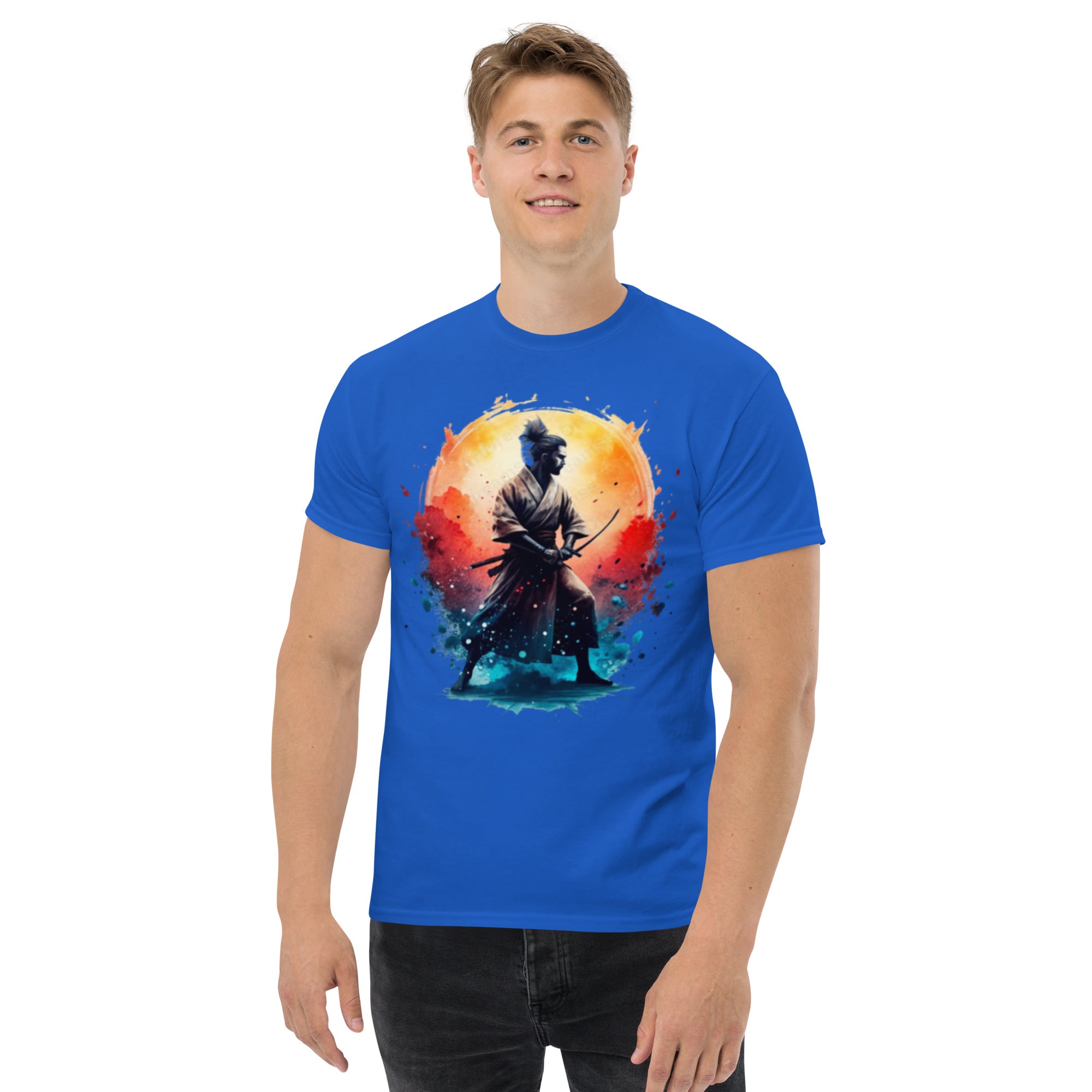 T-Shirt Unisex Stampata 100% Cotone – Confortevole – Design Samurai-Biiply
