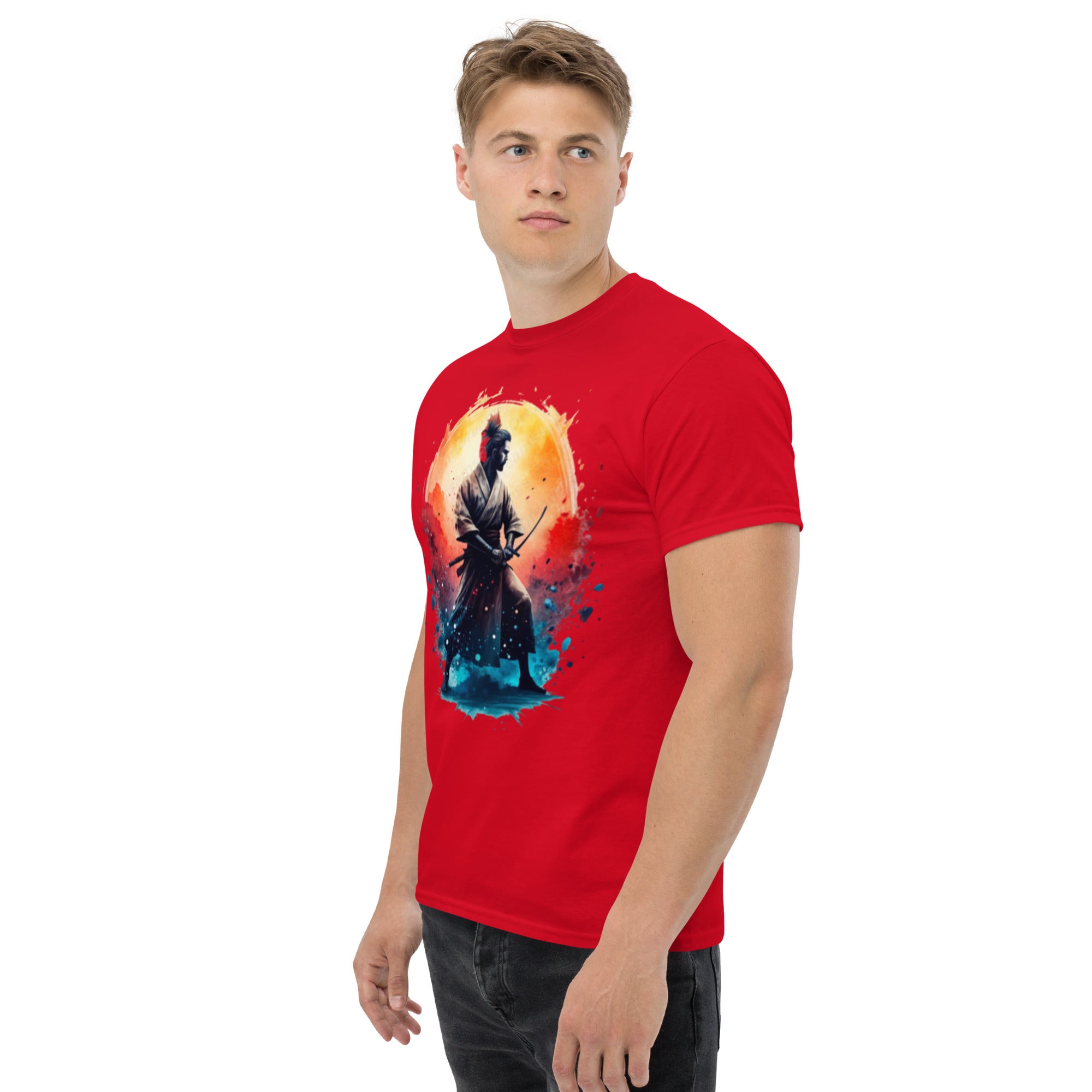 T-Shirt Unisex Stampata 100% Cotone – Confortevole – Design Samurai-Biiply
