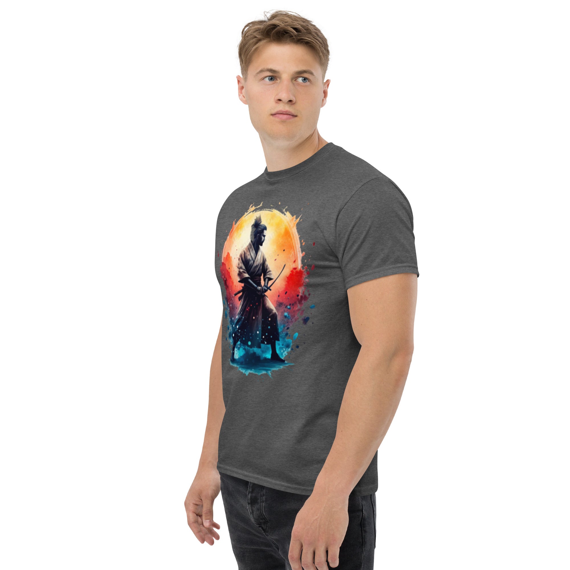 T-Shirt Unisex Stampata 100% Cotone – Confortevole – Design Samurai-Biiply