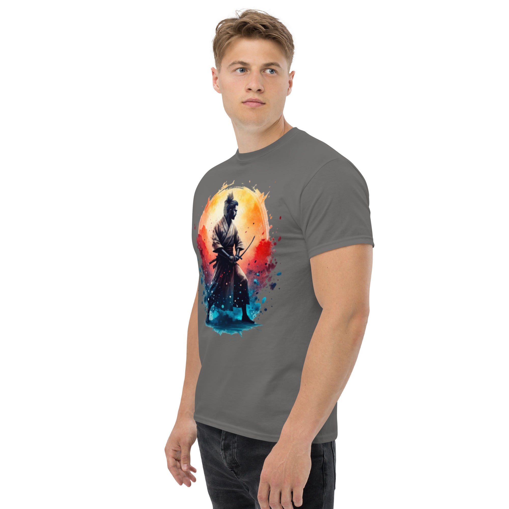 T-Shirt Unisex Stampata 100% Cotone – Confortevole – Design Samurai-Biiply