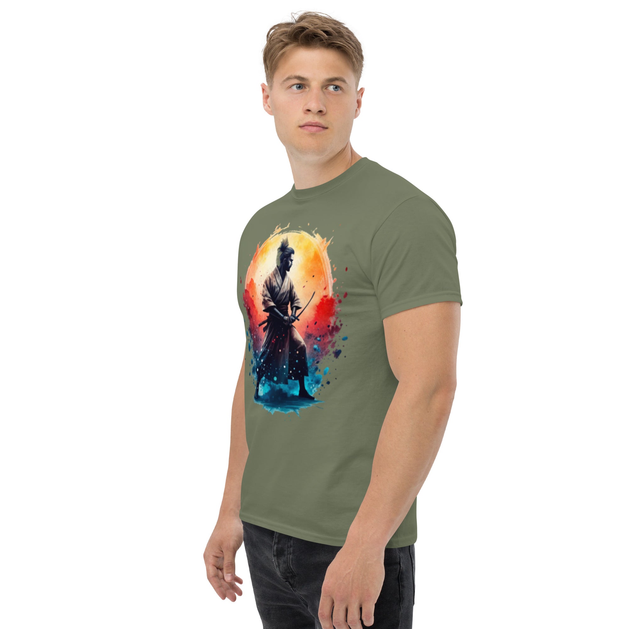T-Shirt Unisex Stampata 100% Cotone – Confortevole – Design Samurai-Biiply