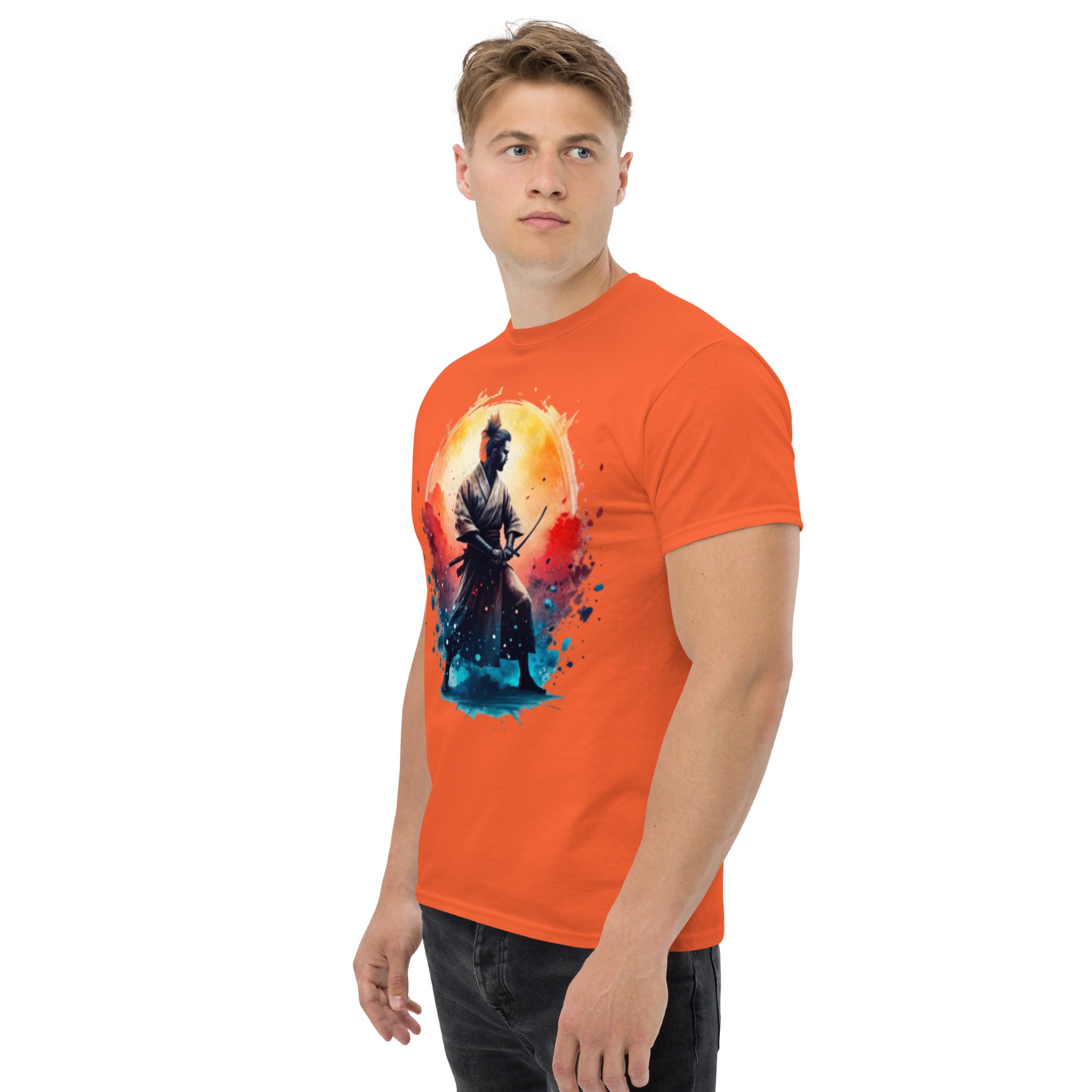 T-Shirt Unisex Stampata 100% Cotone – Confortevole – Design Samurai-Biiply