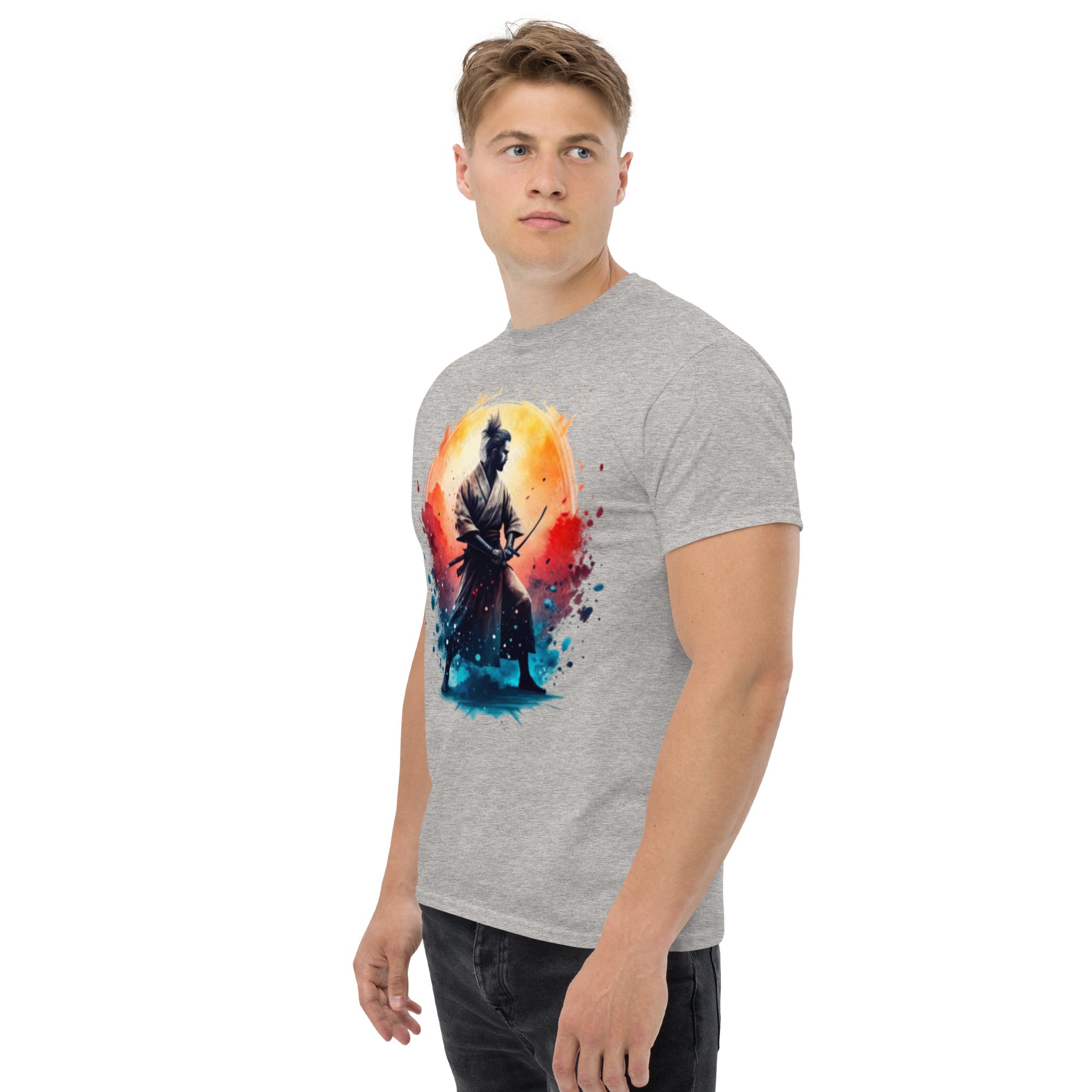 T-Shirt Unisex Stampata 100% Cotone – Confortevole – Design Samurai-Biiply