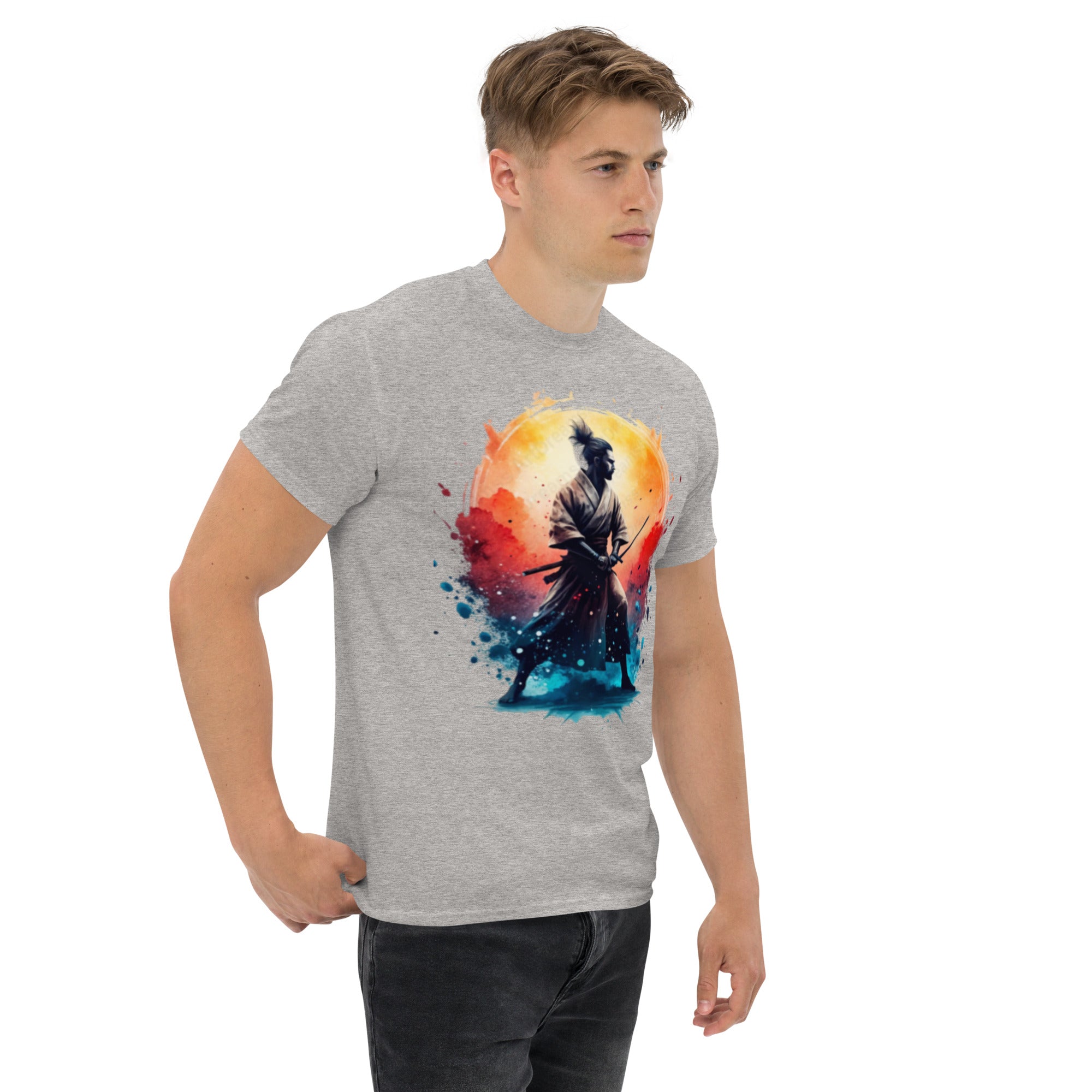 T-Shirt Unisex Stampata 100% Cotone – Confortevole – Design Samurai-Biiply