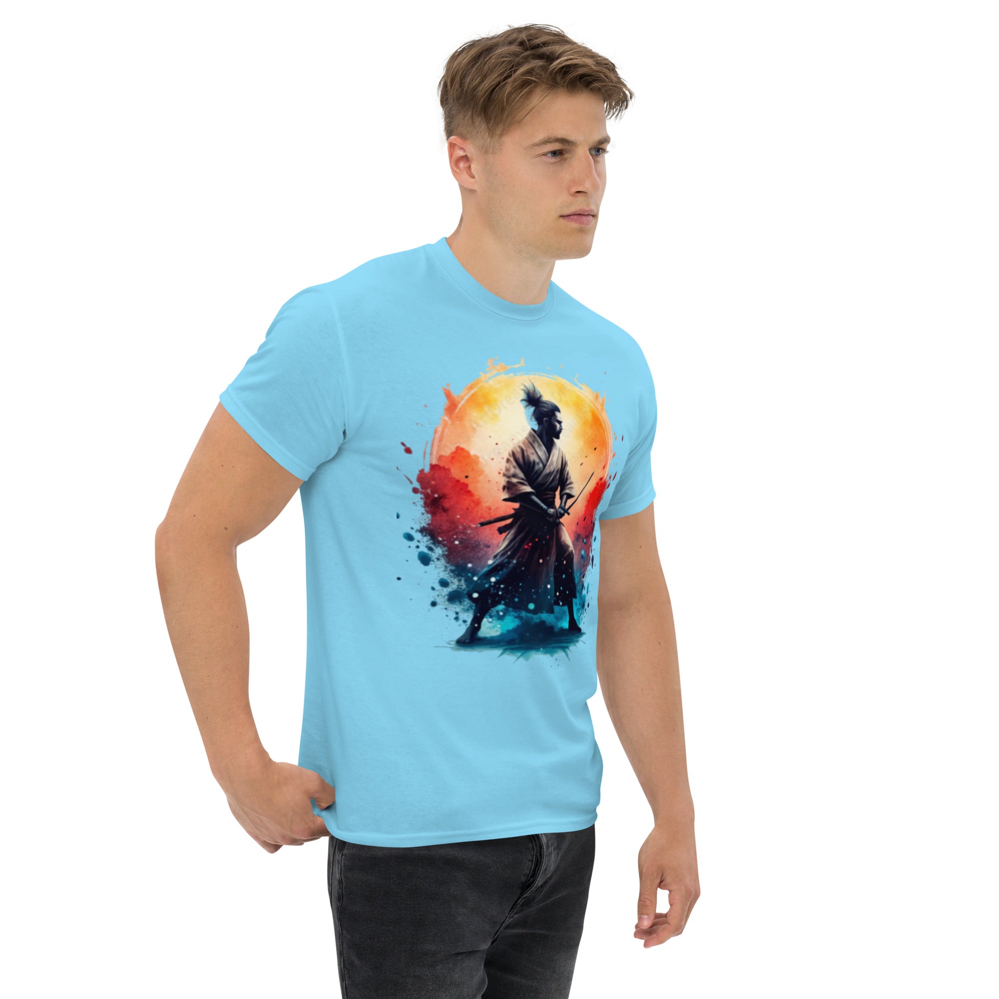 T-Shirt Unisex Stampata 100% Cotone – Confortevole – Design Samurai-Biiply