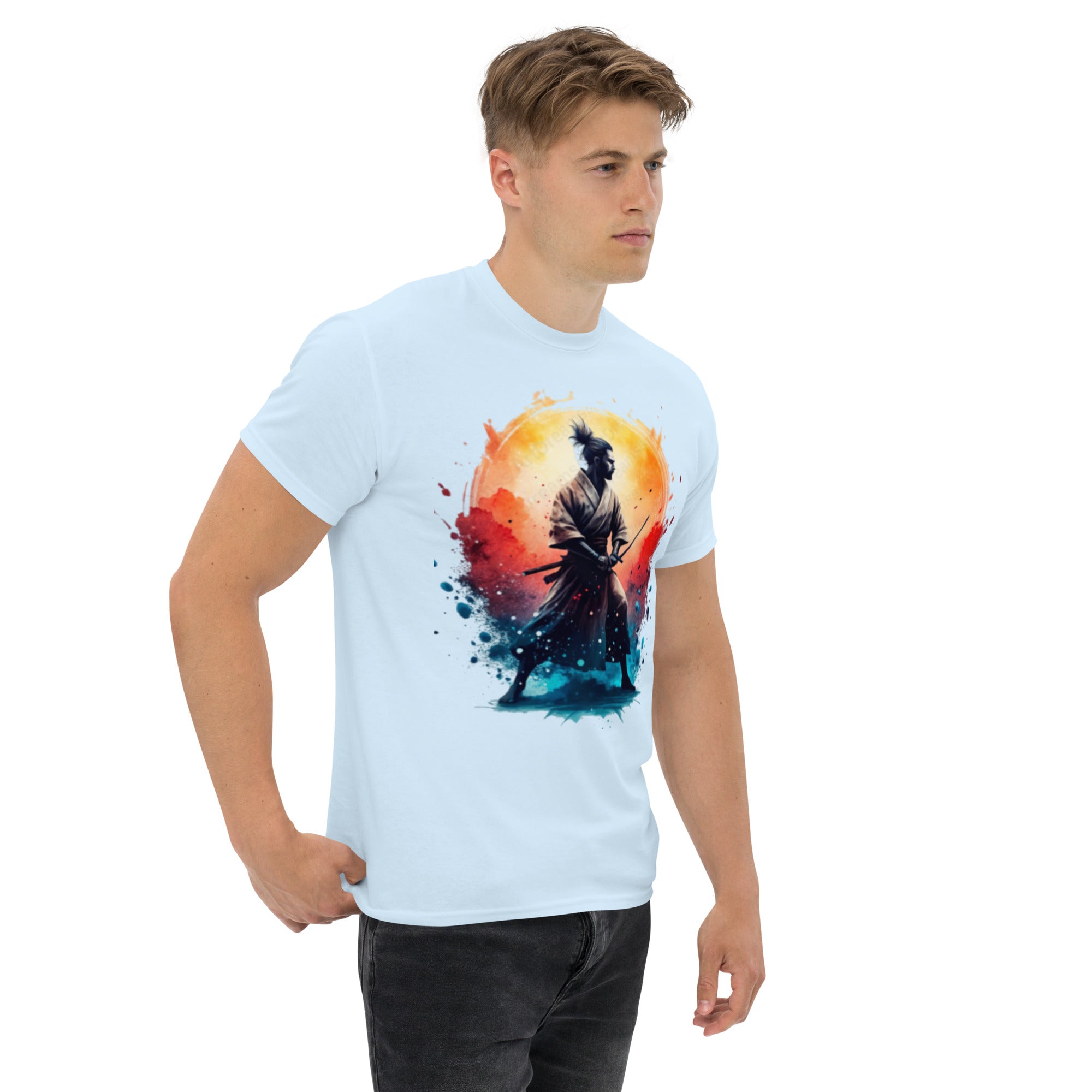 T-Shirt Unisex Stampata 100% Cotone – Confortevole – Design Samurai-Biiply