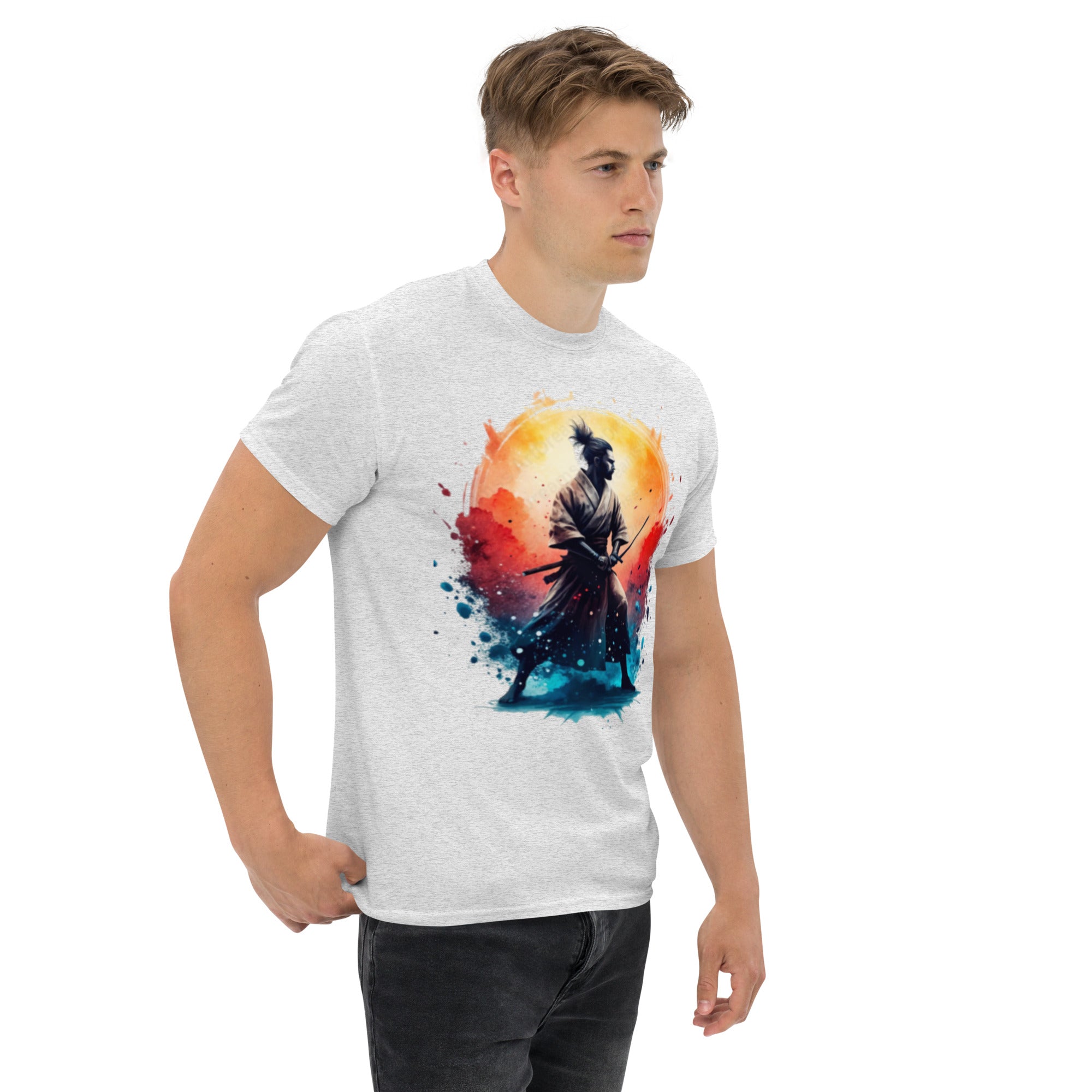 T-Shirt Unisex Stampata 100% Cotone – Confortevole – Design Samurai-Biiply