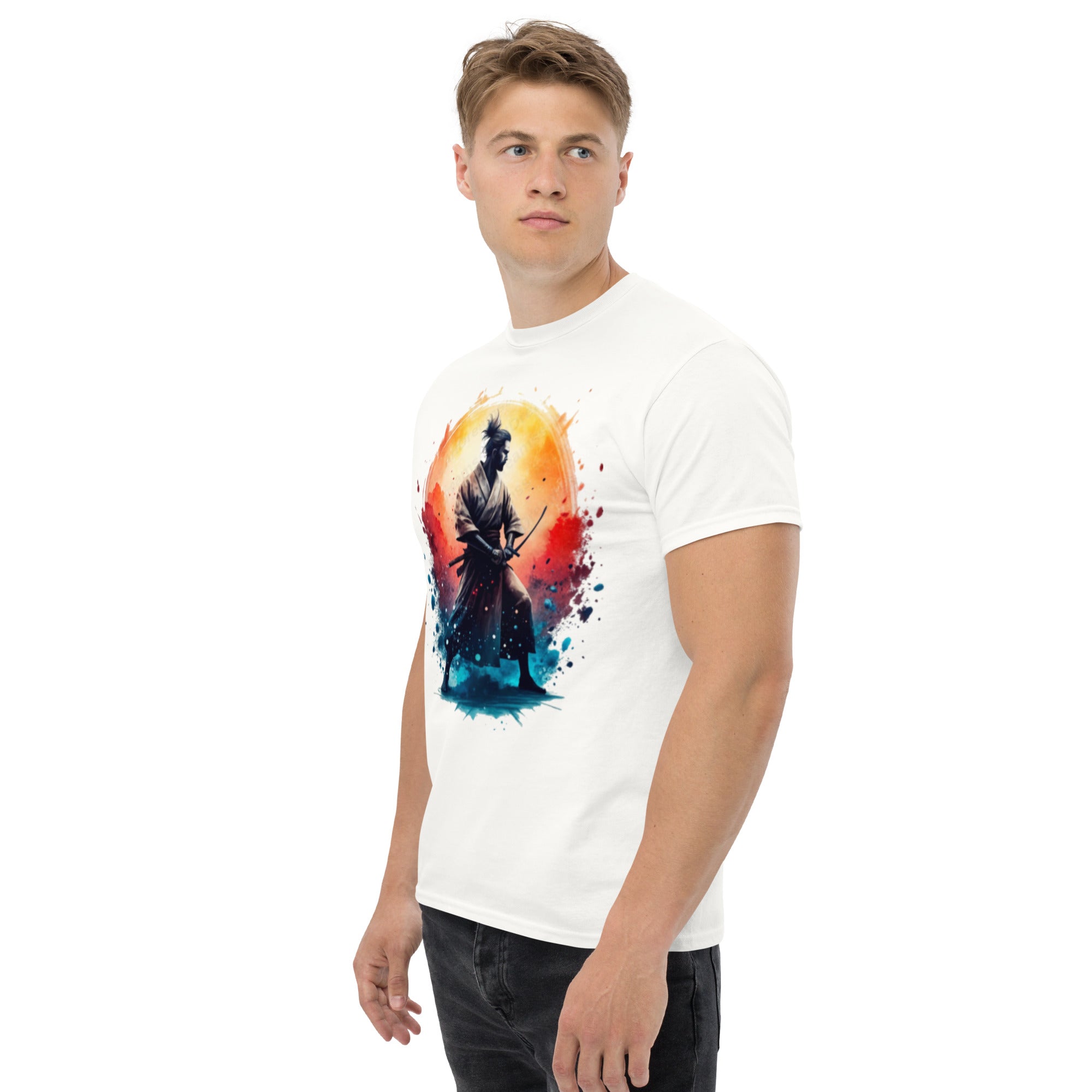 T-Shirt Unisex Stampata 100% Cotone – Confortevole – Design Samurai-Biiply