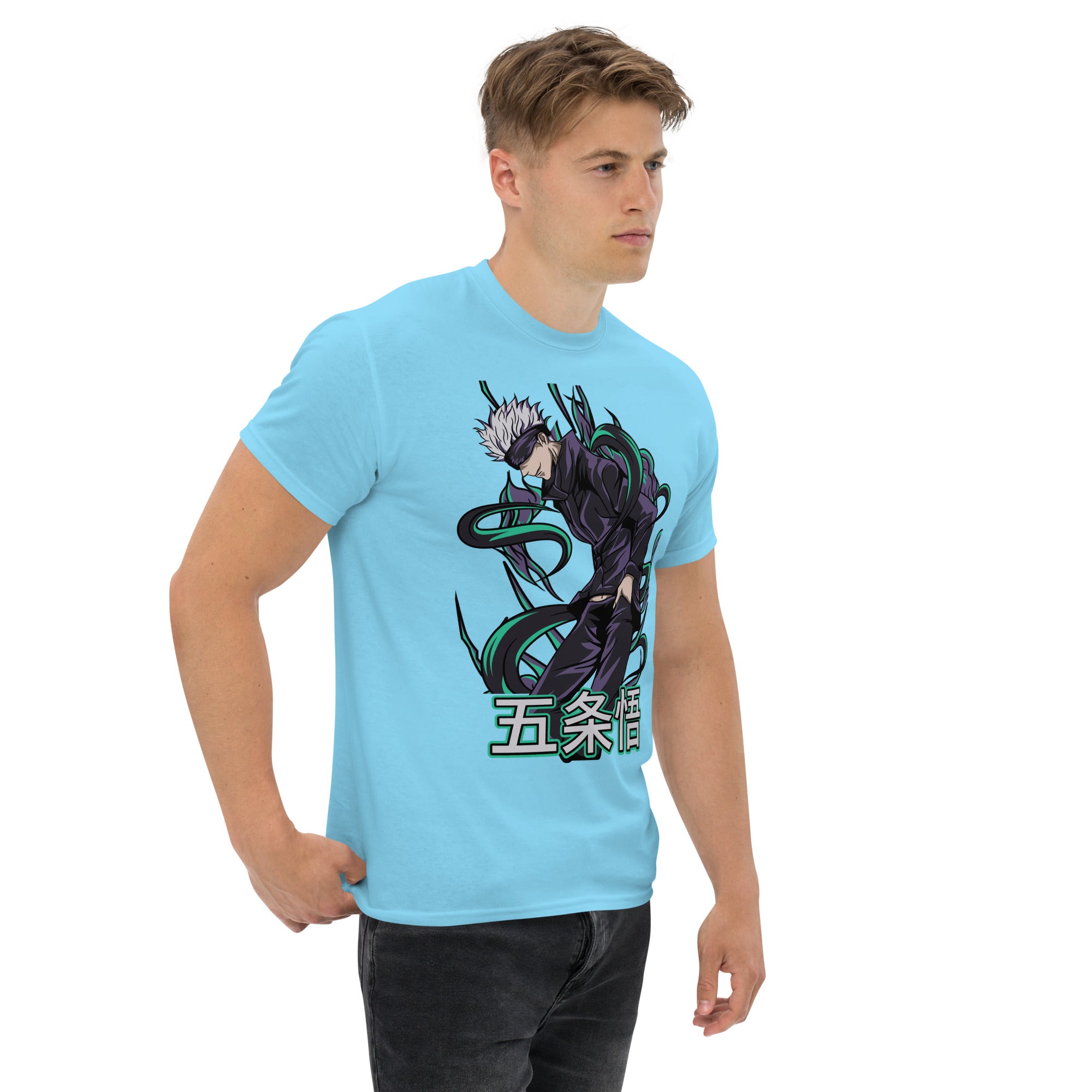 T-Shirt Unisex Stampata 100% Cotone – Confortevole – Design Satoru Gojo-Biiply