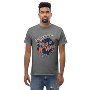 T-Shirt Unisex Stampata 100% Cotone – Confortevole – Design Scheletro surfista-Biiply