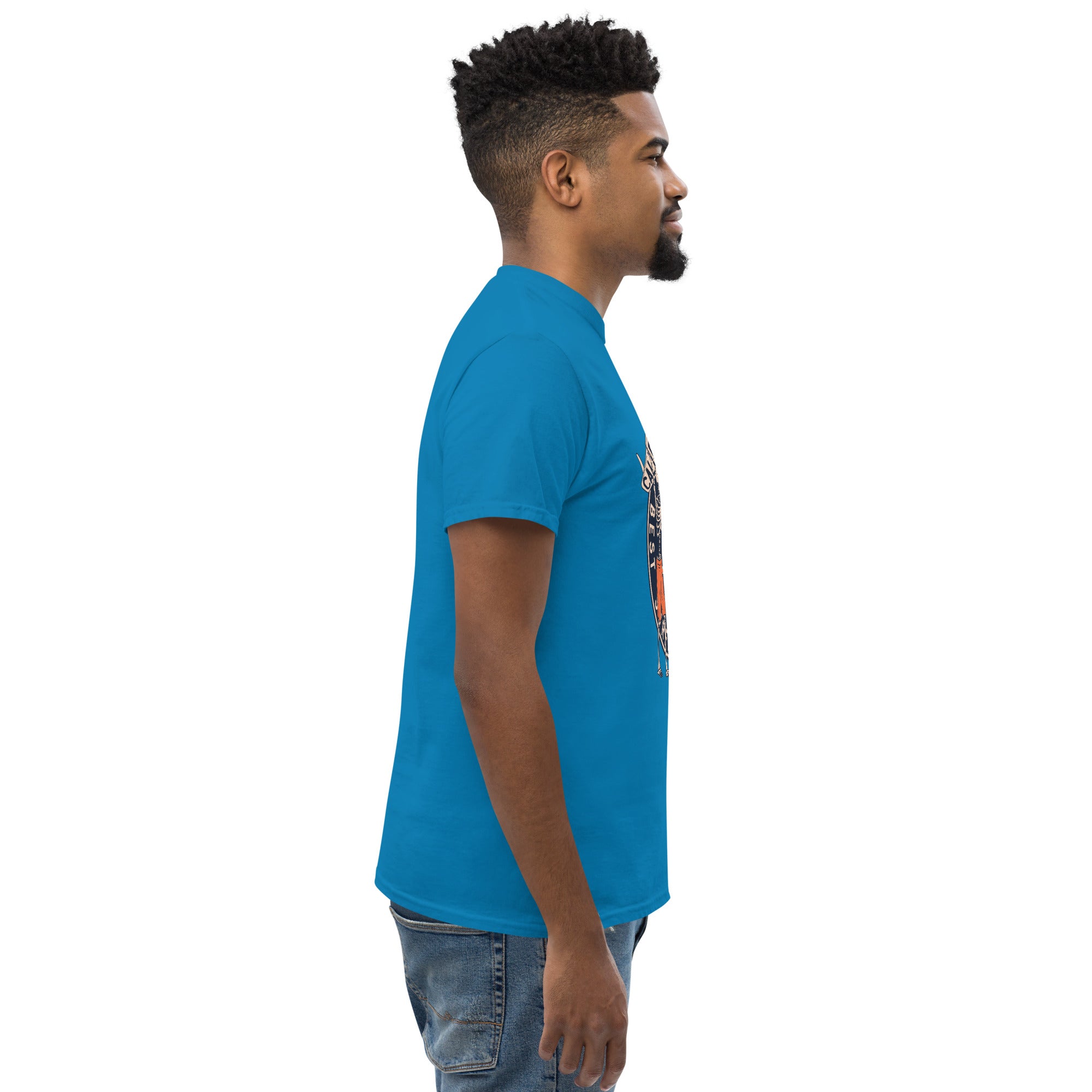 T-Shirt Unisex Stampata 100% Cotone – Confortevole – Design Scheletro surfista-Biiply