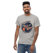 T-Shirt Unisex Stampata 100% Cotone – Confortevole – Design Scheletro surfista-Biiply