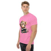 T-Shirt Unisex Stampata 100% Cotone – Confortevole – Design Scimmia Arrabbiata-Biiply