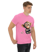T-Shirt Unisex Stampata 100% Cotone – Confortevole – Design Scimmia Arrabbiata-Biiply