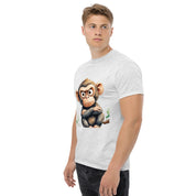 T-Shirt Unisex Stampata 100% Cotone – Confortevole – Design Scimmia Arrabbiata-Biiply