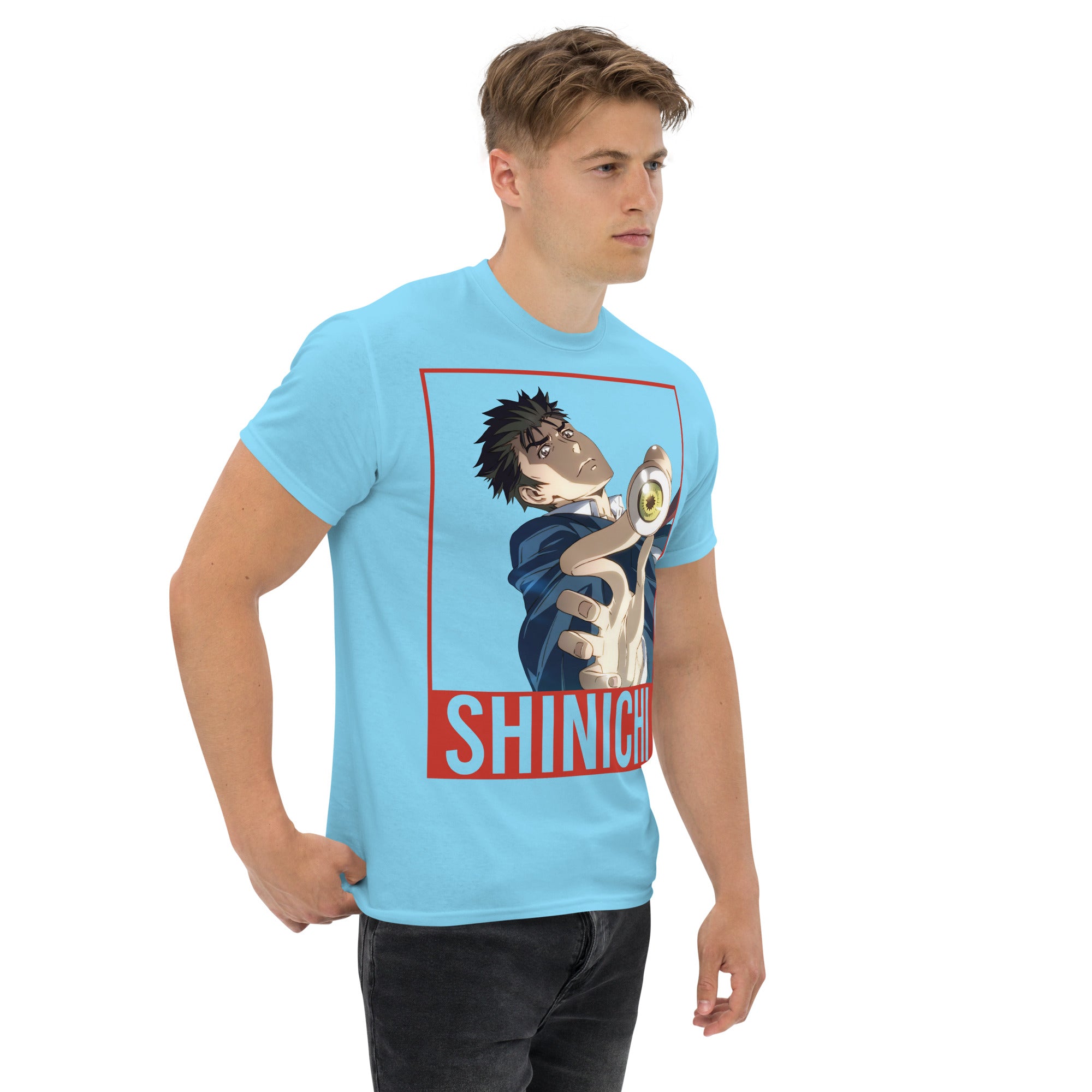 T-Shirt Unisex Stampata 100% Cotone – Confortevole – Design Shinichi Eyes-Biiply