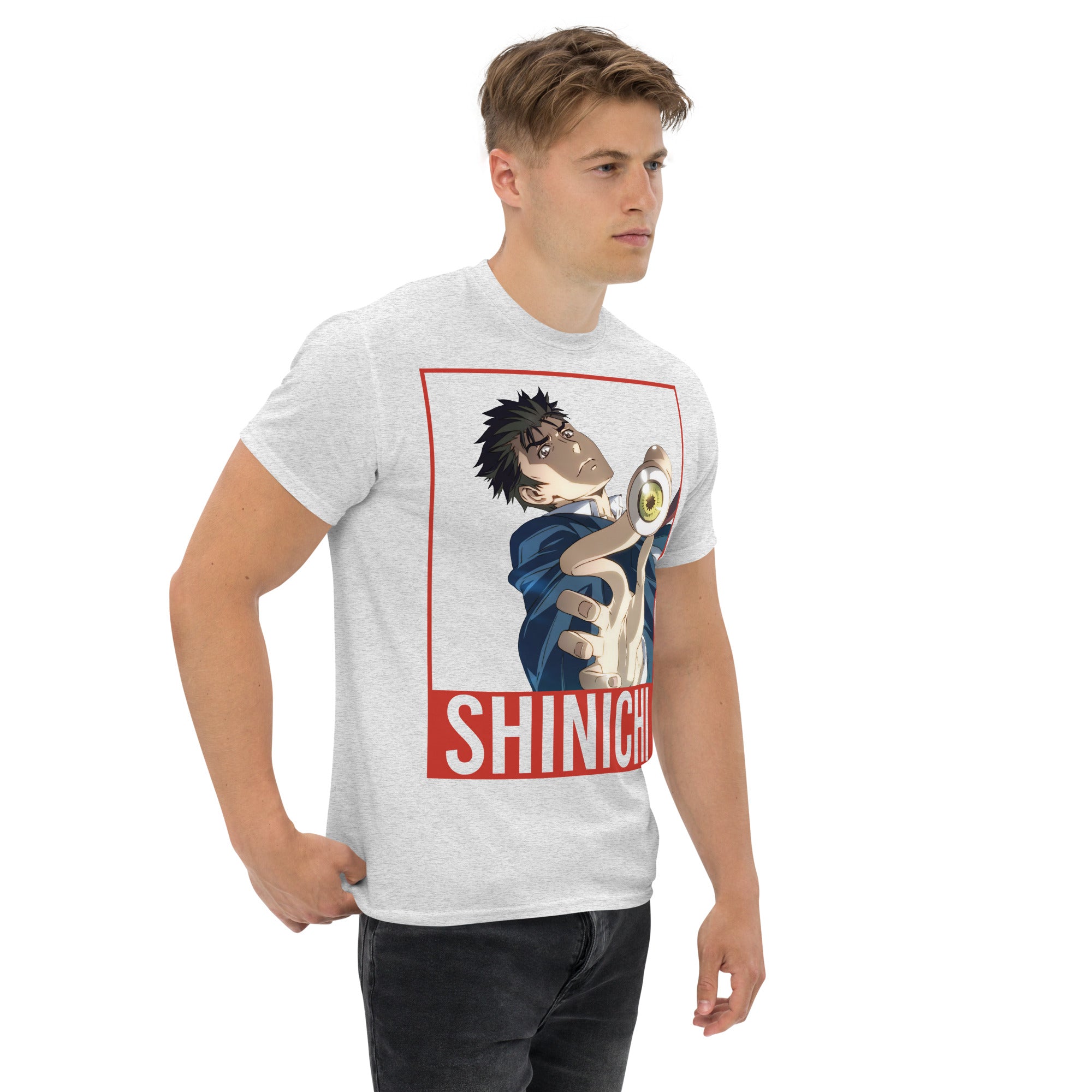 T-Shirt Unisex Stampata 100% Cotone – Confortevole – Design Shinichi Eyes-Biiply
