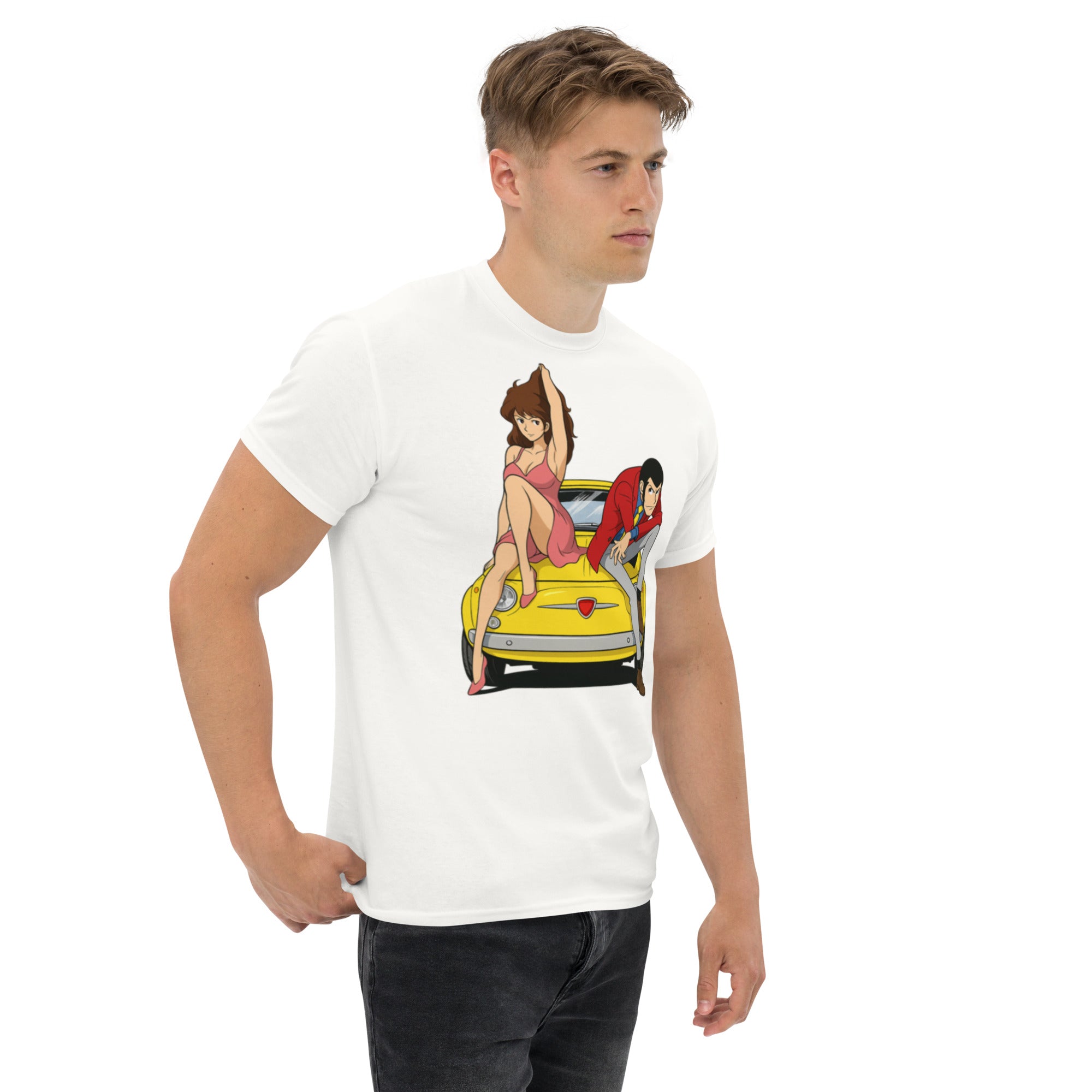 T-Shirt Unisex Stampata 100% Cotone – Confortevole – Design Simil Cartoon L-Biiply