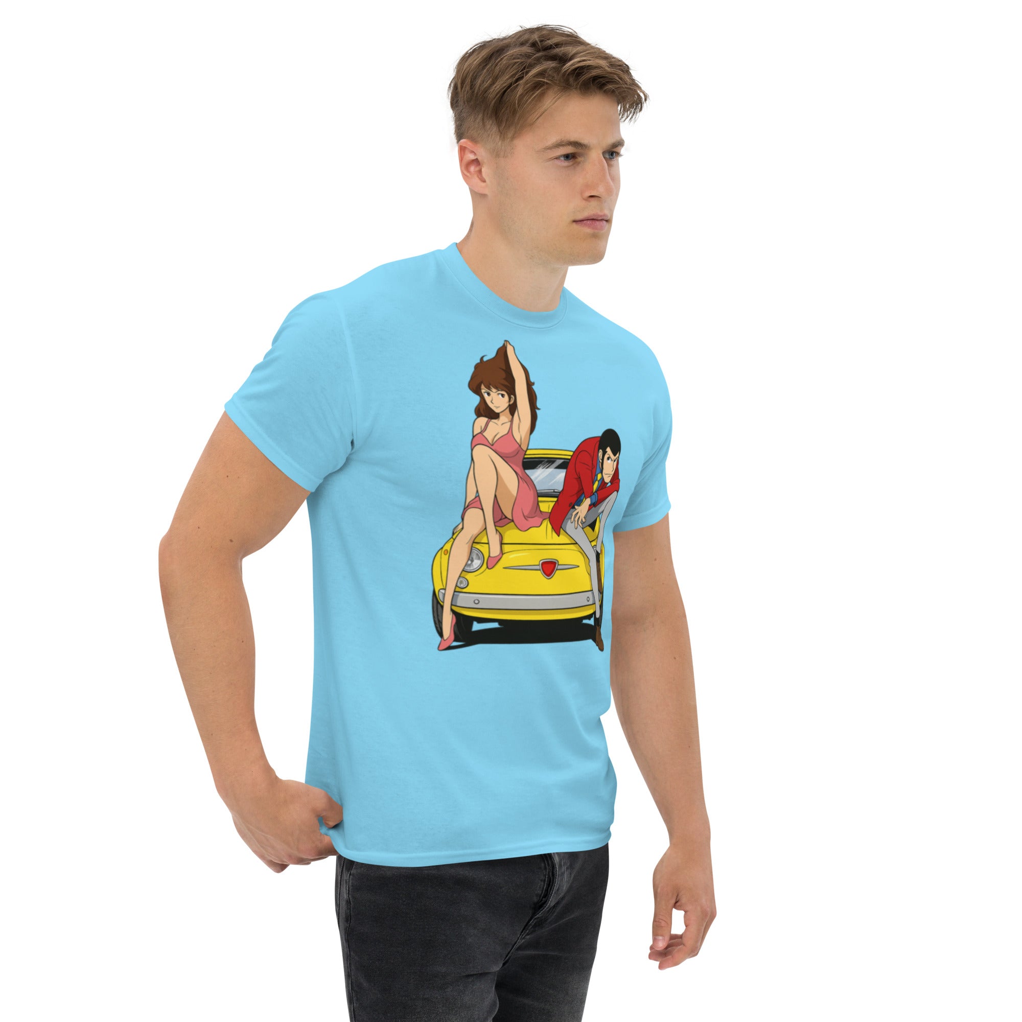 T-Shirt Unisex Stampata 100% Cotone – Confortevole – Design Simil Cartoon L-Biiply