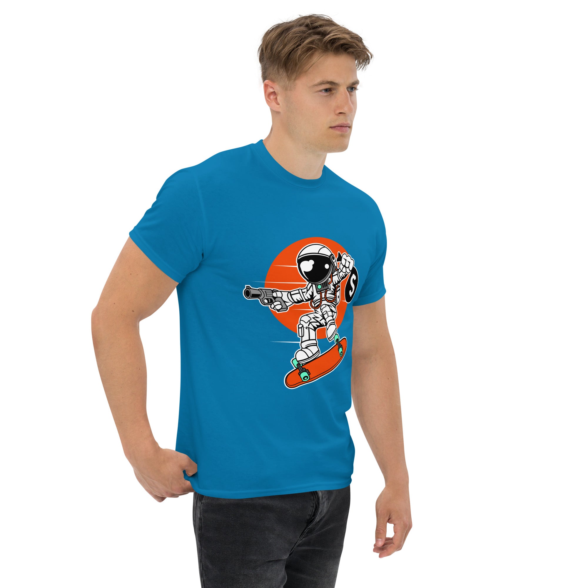 T-Shirt Unisex Stampata 100% Cotone – Confortevole – Design Skater thief-Biiply