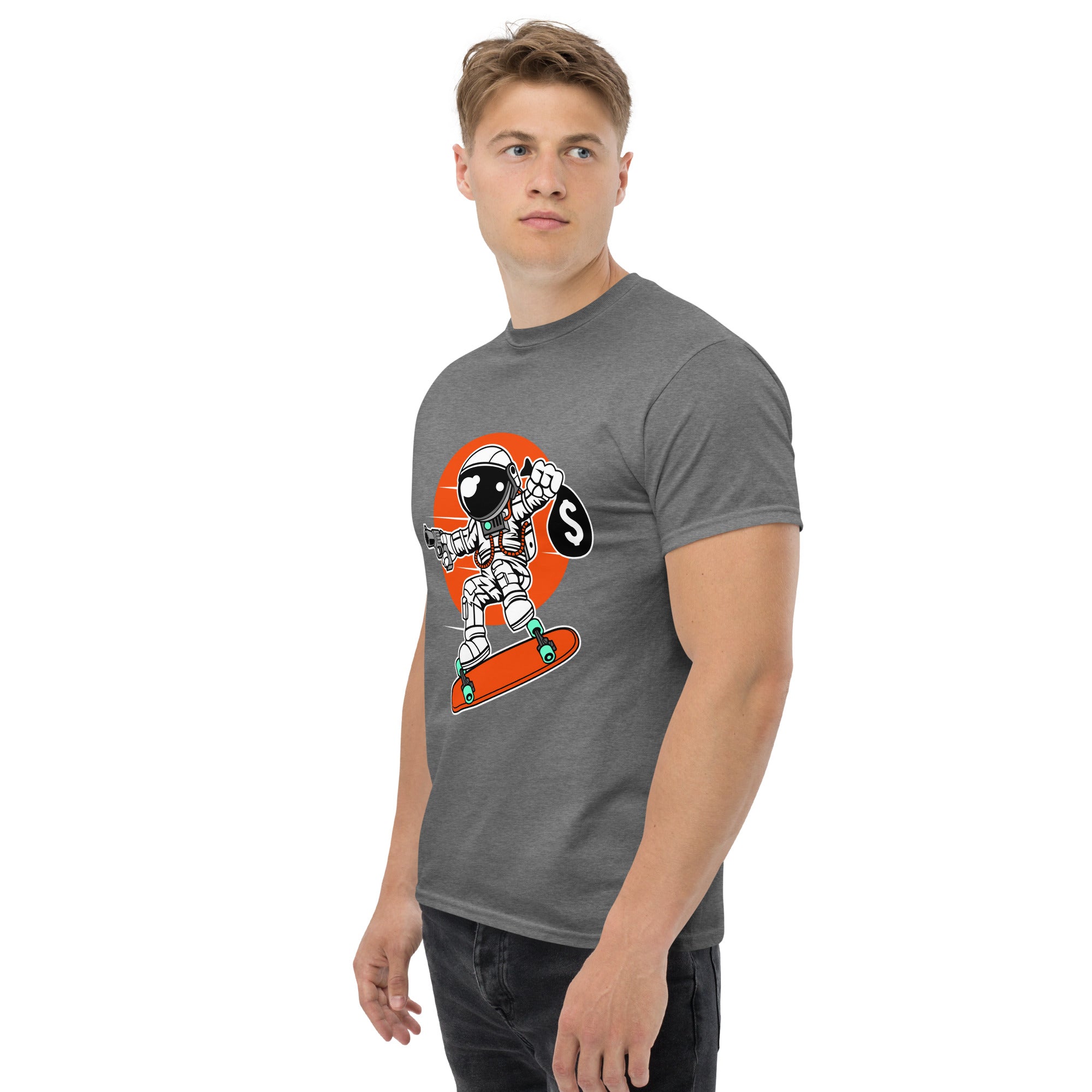 T-Shirt Unisex Stampata 100% Cotone – Confortevole – Design Skater thief-Biiply