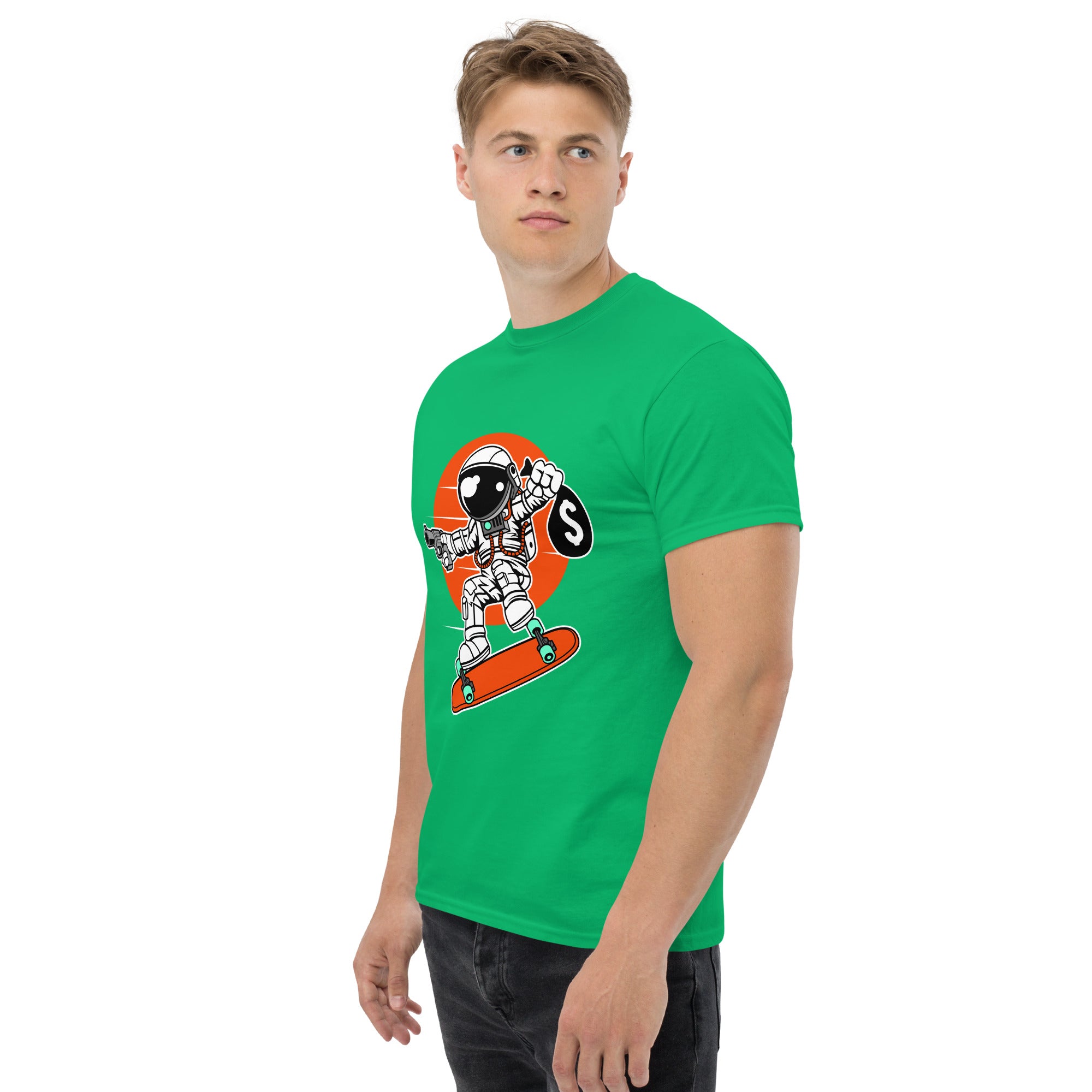 T-Shirt Unisex Stampata 100% Cotone – Confortevole – Design Skater thief-Biiply