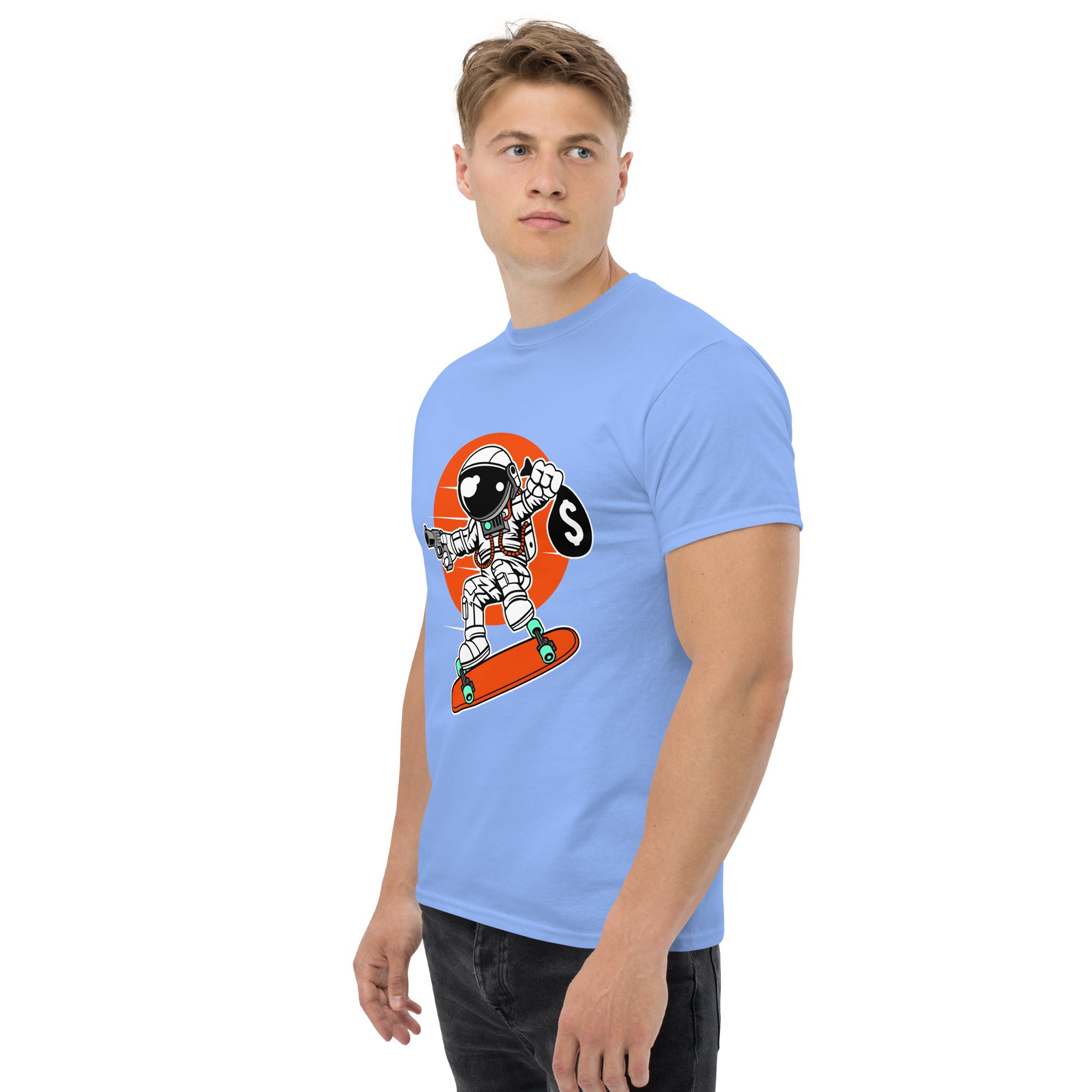 T-Shirt Unisex Stampata 100% Cotone – Confortevole – Design Skater thief-Biiply
