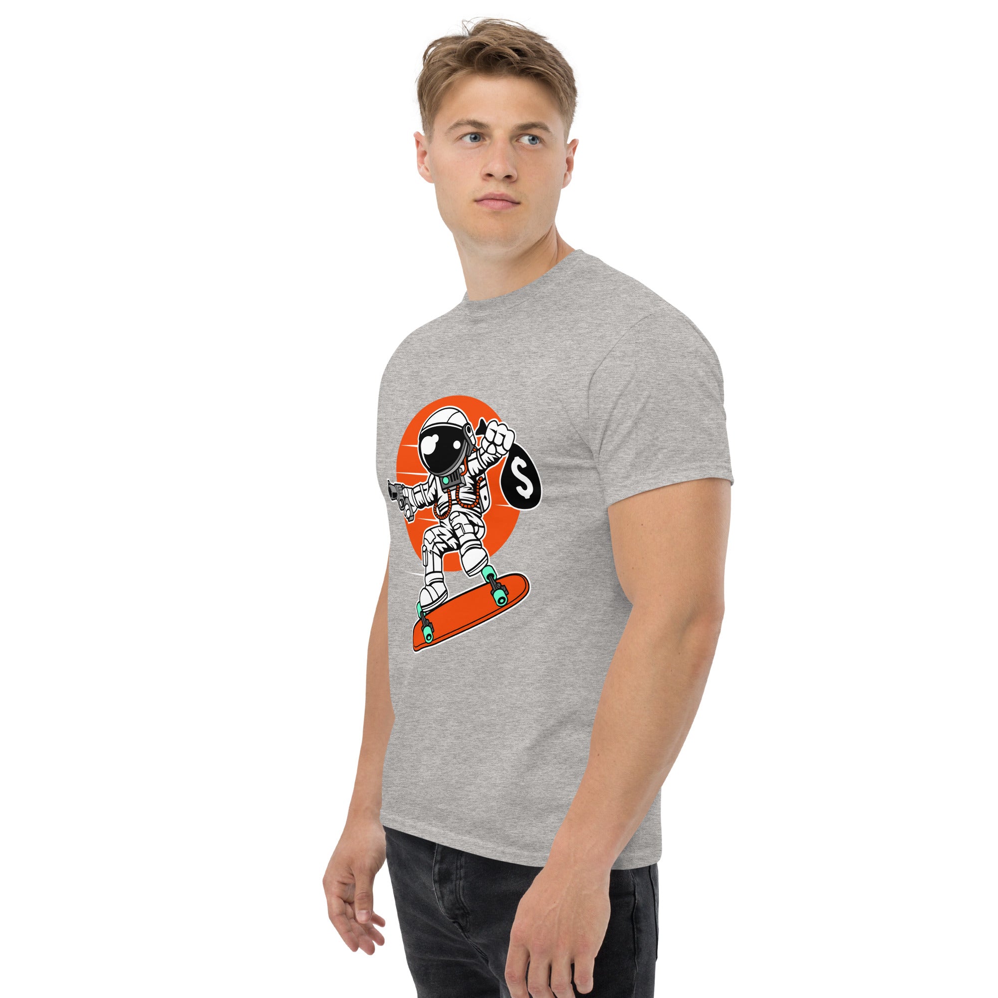 T-Shirt Unisex Stampata 100% Cotone – Confortevole – Design Skater thief-Biiply