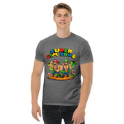 T-Shirt Unisex Stampata 100% Cotone – Confortevole – Design Super Gym Bros-Biiply