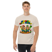 T-Shirt Unisex Stampata 100% Cotone – Confortevole – Design Super Gym Bros-Biiply