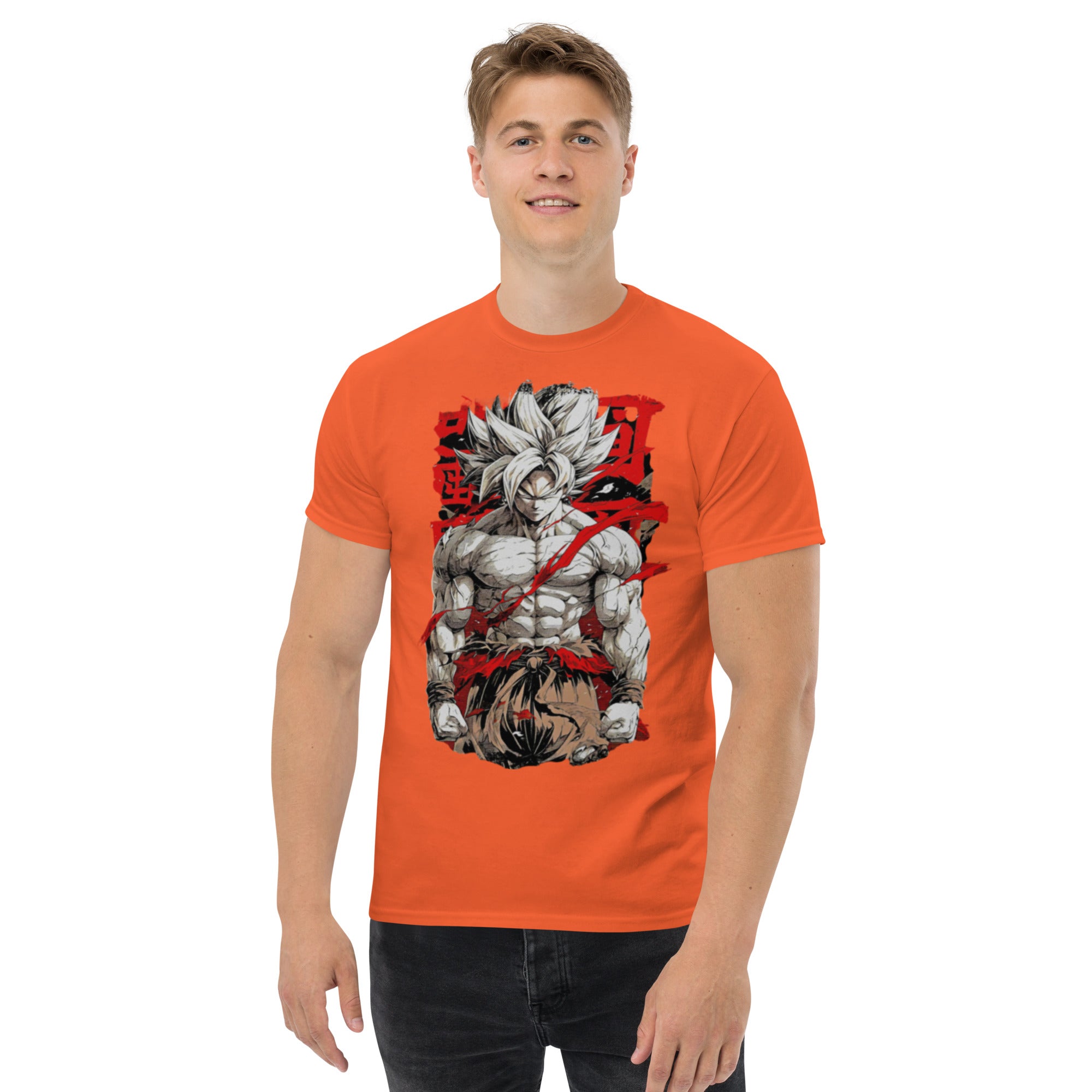 T-Shirt Unisex Stampata 100% Cotone – Confortevole – Design Super Son Goku-Biiply