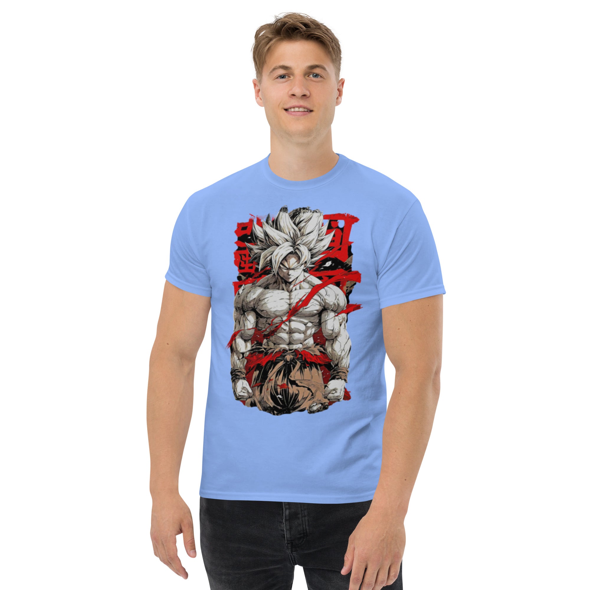 T-Shirt Unisex Stampata 100% Cotone – Confortevole – Design Super Son Goku-Biiply